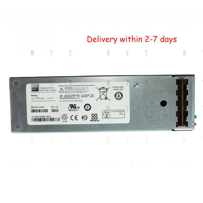 TTT 460581-001 For HP EVA4400 AG637-63601 P6300 P6500 3.7V Battery Array Assembly
TTT 460581-001 For HP EVA4400 AG637-63601 P6300 P6500 3.7V Battery Array Assembly