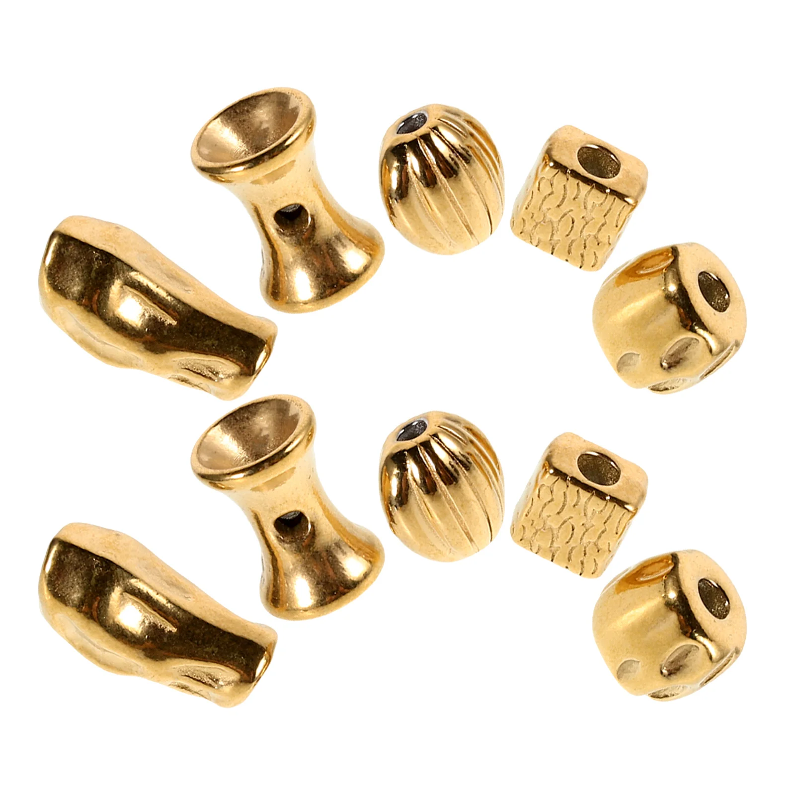10 Pcs Irregular Spacer Beads Hollow Stainless Steel Large Hole Jewelry Making Supplies Bracelet Necklace Diy Charm Accessories
10 Pcs Irregular Spacer Beads Hollow Stainless Steel Large Hole Jewelry Making Supplies Bracelet Necklace Diy Charm Accessories