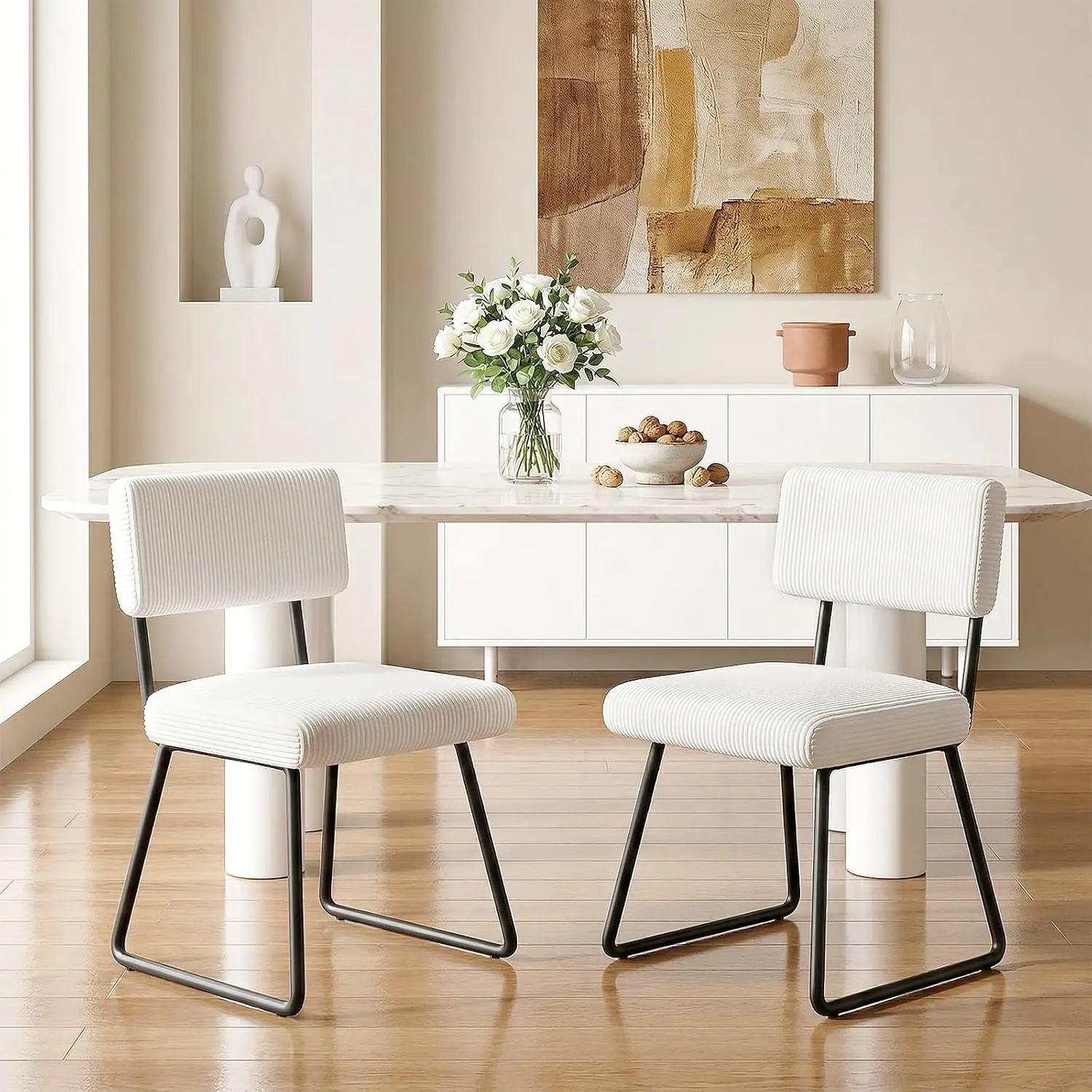 Dining Chairs Set of 2, Upholstered Velvet Dining Room Chairs Kitchen Chairs with Thick Cushion, Soft Backrest, Customized
Dining Chairs Set of 2, Upholstered Velvet Dining Room Chairs Kitchen Chairs with Thick Cushion, Soft Backrest, Customized