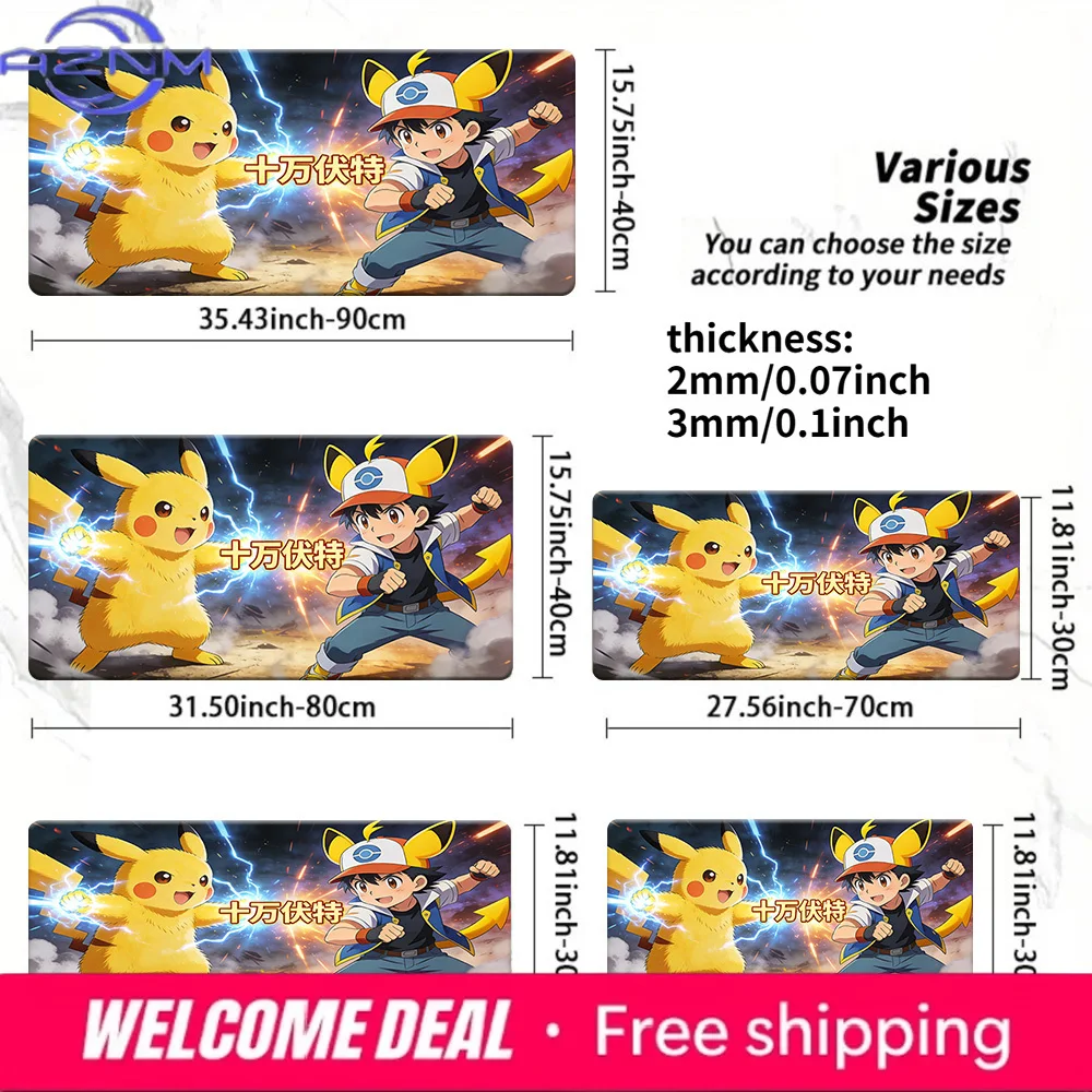Pokemon Ash & Pikachu Thunderbolt Battle Gaming Mouse Pad Non-Slip Desk Mat
Pokemon Ash & Pikachu Thunderbolt Battle Gaming Mouse Pad Non-Slip Desk Mat