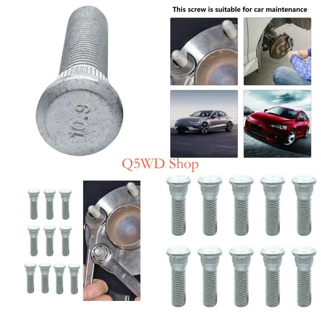 Q5WD 10Pcs Wheel Studs Tire Lug 12mmx1.5 Car Wheel Studs Replacement Car Accessories Lug Bolts for Secure Wheel Hubs
Q5WD 10Pcs Wheel Studs Tire Lug 12mmx1.5 Car Wheel Studs Replacement Car Accessories Lug Bolts for Secure Wheel Hubs