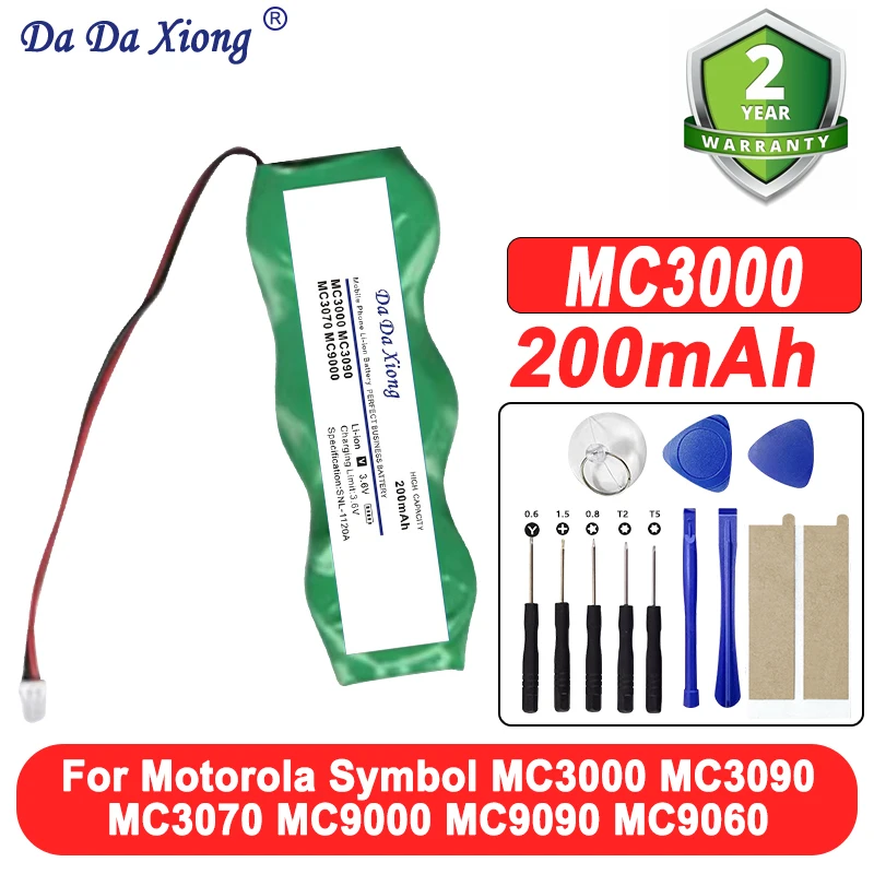 10pcs 200mAh Backup For Motorola Symbol MC3000 MC3090 MC3070 MC9000 MC9090 MC9060 NEW Battery + 1pcs Tools
10pcs 200mAh Backup For Motorola Symbol MC3000 MC3090 MC3070 MC9000 MC9090 MC9060 NEW Battery + 1pcs Tools