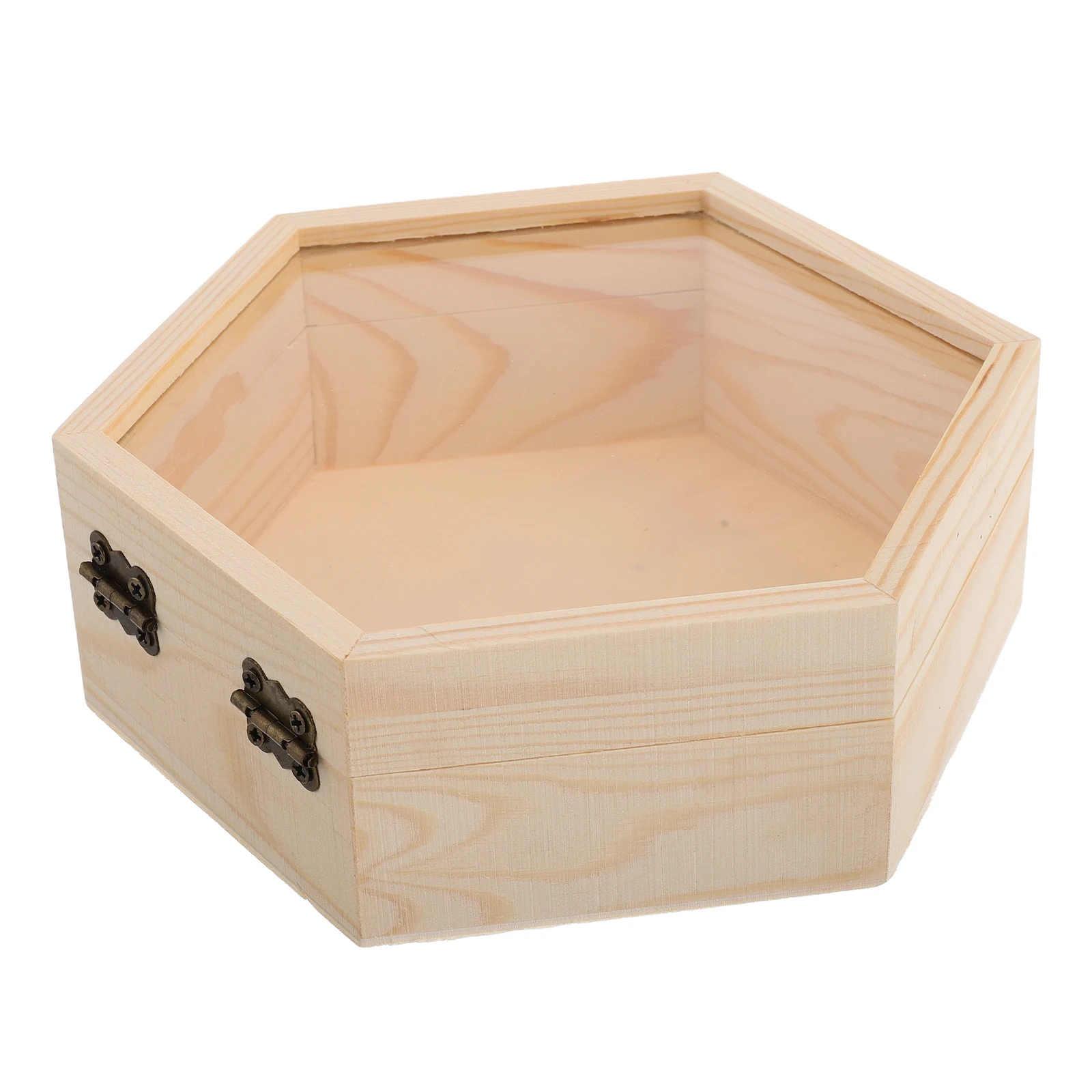 Hexagonal Glass Lid Wooden Box Pine Wood Jewelry Storage Dried Flower Organizer Vintage Decorative Candy Container Treasure
Hexagonal Glass Lid Wooden Box Pine Wood Jewelry Storage Dried Flower Organizer Vintage Decorative Candy Container Treasure