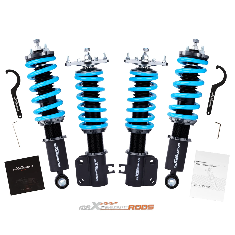 24 Clicks Front + Rear Coilover Strut For Subaru Legacy BE Sedan 2000-2004 Shock Absorber
24 Clicks Front + Rear Coilover Strut For Subaru Legacy BE Sedan 2000-2004 Shock Absorber