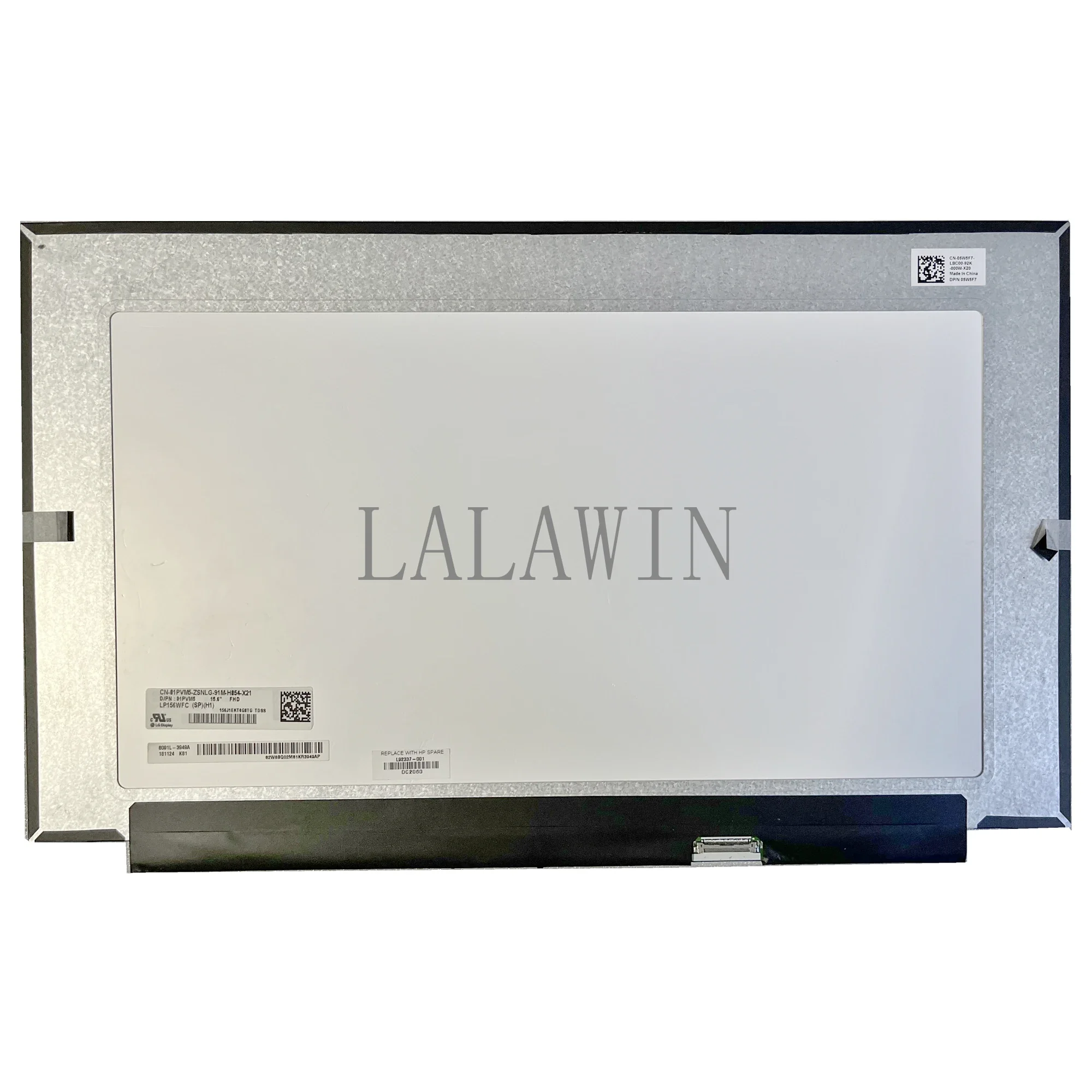 LP156WFC SPH1 72%NTSC FHD 1920*1080 IPS 30Pins Matte LCD LED Display Panel Assembly Matrix DP/N 01PVM5 15.6"
LP156WFC SPH1 72%NTSC FHD 1920*1080 IPS 30Pins Matte LCD LED Display Panel Assembly Matrix DP/N 01PVM5 15.6"