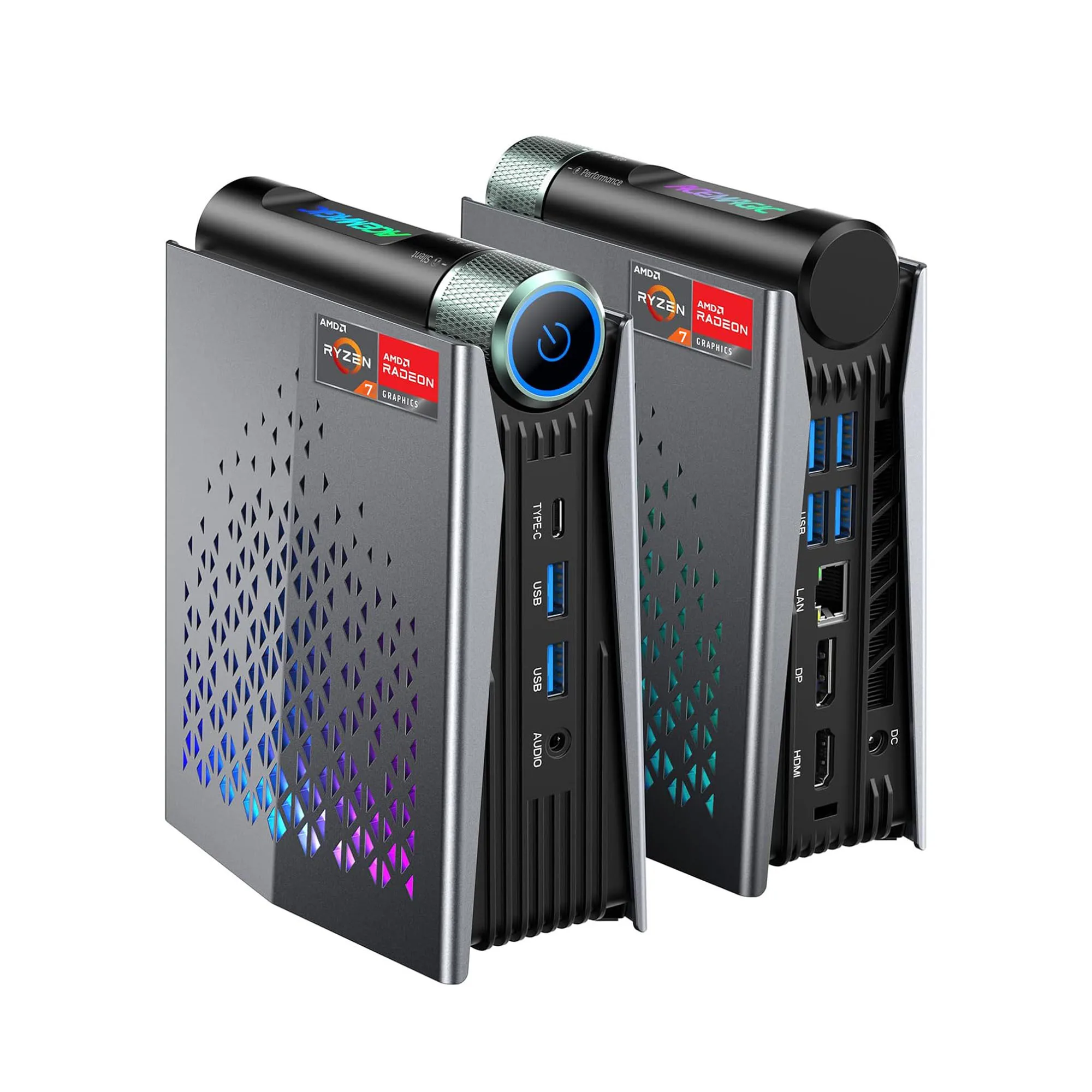 ACEMAGIC MINI PC AMD Ryzen 7 8745HS 32GB RAM 1TB SSD Windows 11 Pro MINI Computer Wifi6 BT5.2 With RGB Light 4K Triple Display 
ACEMAGIC MINI PC AMD Ryzen 7 8745HS 32GB RAM 1TB SSD Windows 11 Pro MINI Computer Wifi6 BT5.2 With RGB Light 4K Triple Display