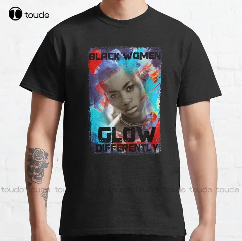New Black Women Glow Differently 2 Classic T-Shirt Swim Shirt Women Cotton Unisex Tee Shirt Fashion Funny Harajuku Streetwear
New Black Women Glow Differently 2 Classic T-Shirt Swim Shirt Women Cotton Unisex Tee Shirt Fashion Funny Harajuku Streetwear