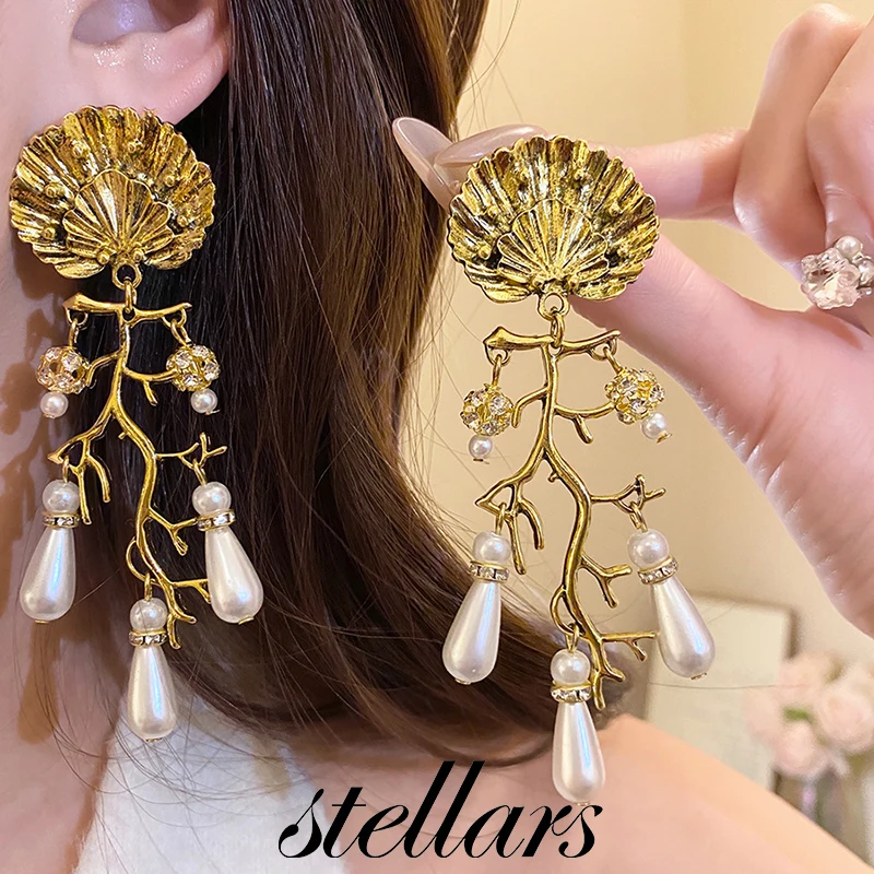 Retro Palace Style Silver Needle Rhinestone Earrings Pearl Branch Drop Tassel Luxury High-End Temperament Ear Accessories
Retro Palace Style Silver Needle Rhinestone Earrings Pearl Branch Drop Tassel Luxury High-End Temperament Ear Accessories