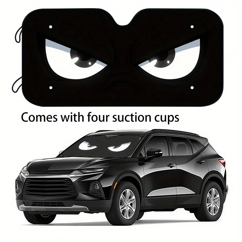 1pc Funny Eyes Car Sun Visor 2 Sizes To Choose From, Holiday Gift Choice Car Windshield Sun Visor, Your Car Stays Cool And Preve
1pc Funny Eyes Car Sun Visor 2 Sizes To Choose From, Holiday Gift Choice Car Windshield Sun Visor, Your Car Stays Cool And Preve