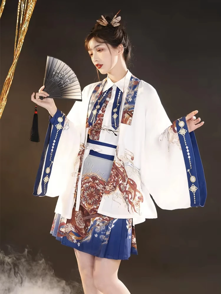 Vintage Traditional Chinese Hanfu Woman Ancient Summer Shirt with Skirt Female Outfit Oriental Summer Suit
Vintage Traditional Chinese Hanfu Woman Ancient Summer Shirt with Skirt Female Outfit Oriental Summer Suit