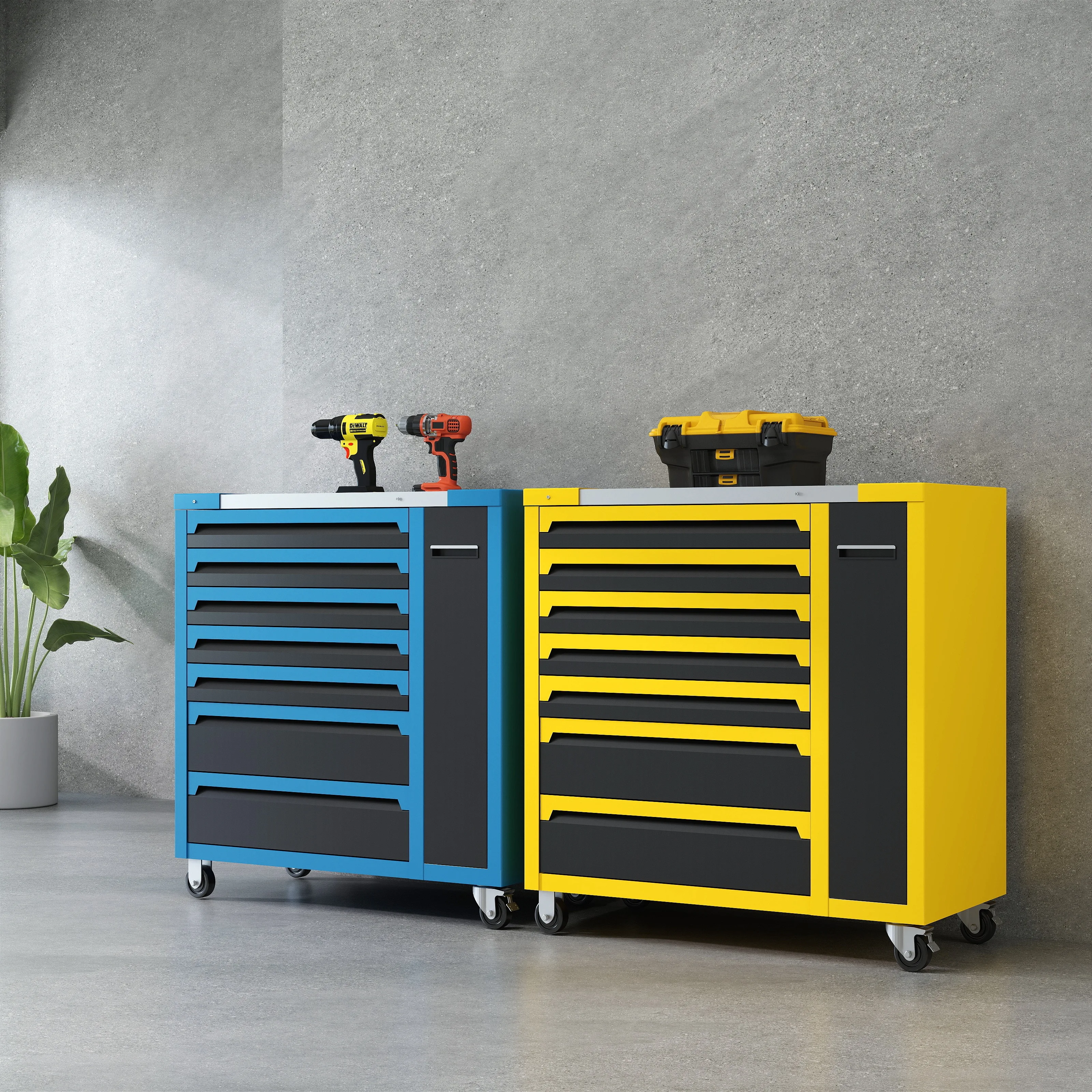 Homniture Tool Cabinet with 200kg Load Capacity Keyed Locking System 8 Drawer Iron Tool Trolley
Homniture Tool Cabinet with 200kg Load Capacity Keyed Locking System 8 Drawer Iron Tool Trolley