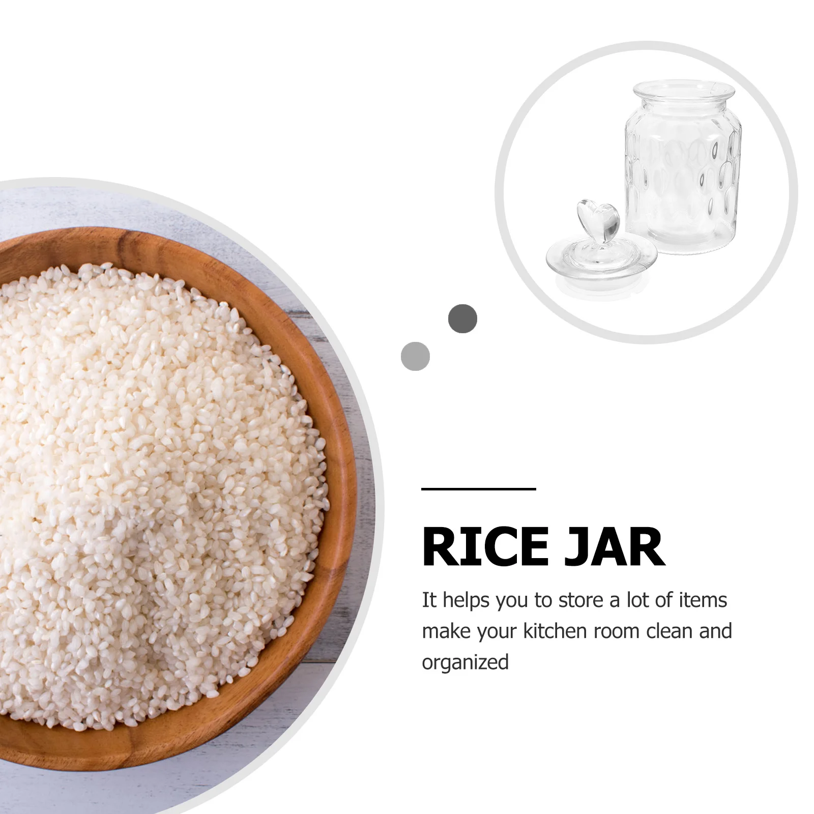 Glass Sealed Food Storage Jar Heart Handle Lid Large Capacity Kitchen Grain Container Storage Tank Glass Containers
Glass Sealed Food Storage Jar Heart Handle Lid Large Capacity Kitchen Grain Container Storage Tank Glass Containers