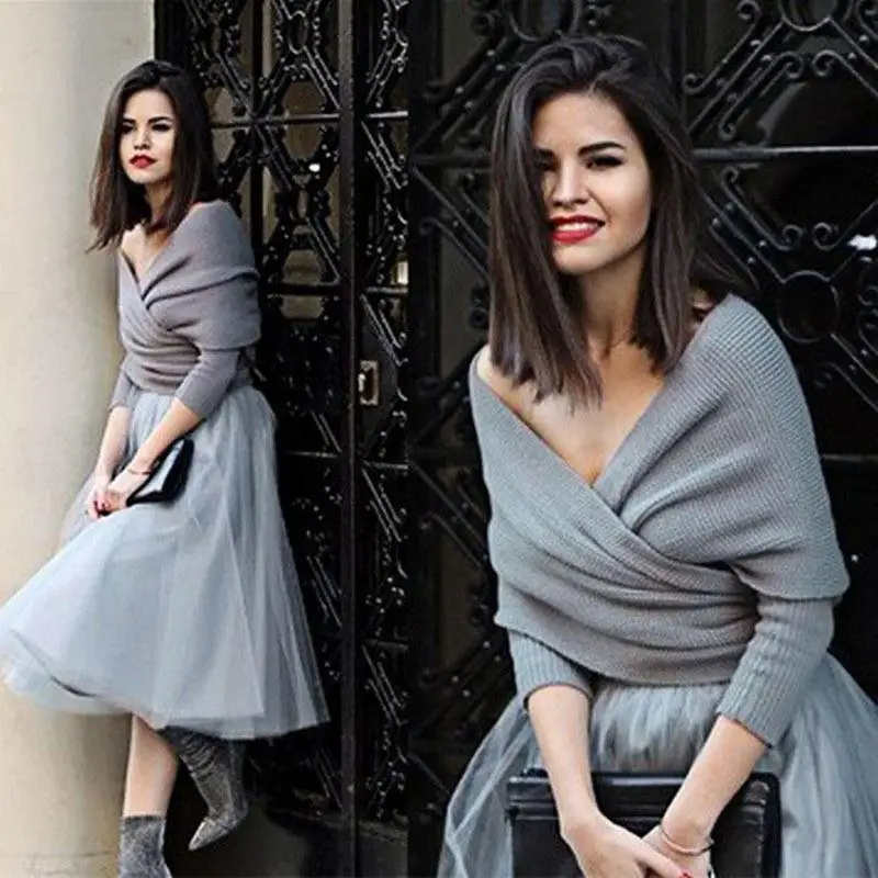 Cross aped Flat Collar off oulder Knitted Pullover Women's Commute Sle Pure Color Spor id Pattern Acrylic Sweater
Cross aped Flat Collar off oulder Knitted Pullover Women's Commute Sle Pure Color Spor id Pattern Acrylic Sweater