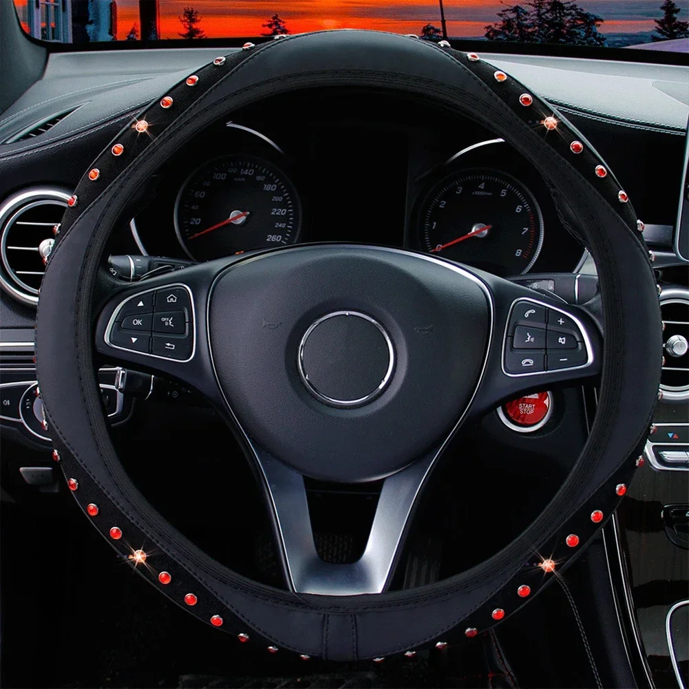 Part Cover Bling Car Convenient Leather Rhinestones Steering Wheel 15''/38cm 1pc 80G Accessories High Quality
Part Cover Bling Car Convenient Leather Rhinestones Steering Wheel 15''/38cm 1pc 80G Accessories High Quality
