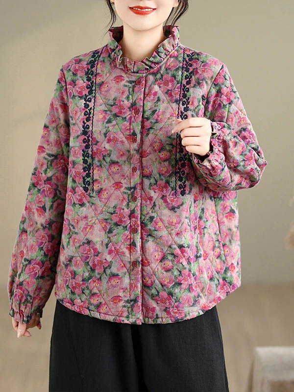 Универсальное хлопковое пальто с кружевным воротником в стиле ретро и цветочной вышивкой, женское зимнее хлопковое теплое длинное хлопковое пальто на одной пуговице
Универсальное хлопковое пальто с кружевным воротником в стиле ретро и цветочной вышивкой, женское зимнее хлопковое теплое длинное хлопковое пальто на одной пуговице