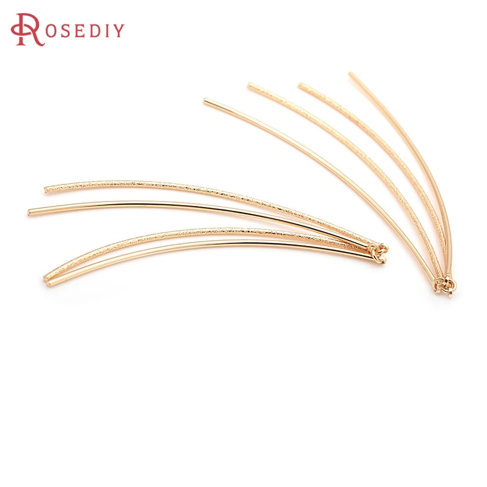 4PCS 18K Gold Color Brass Arc-Shaped Tassel Rod Earrings Connector Charms High Quality Diy Jewelry Making Accessories for Women
4PCS 18K Gold Color Brass Arc-Shaped Tassel Rod Earrings Connector Charms High Quality Diy Jewelry Making Accessories for Women