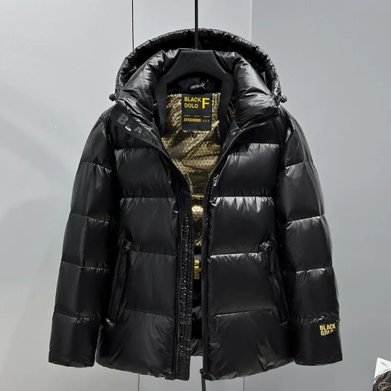 Unisex Solid Color Autumn and Winter Hooded Black and Golden Warm Parkas Trendy Coat Thickened Casual Windbreak Cotton Jacket
Unisex Solid Color Autumn and Winter Hooded Black and Golden Warm Parkas Trendy Coat Thickened Casual Windbreak Cotton Jacket
