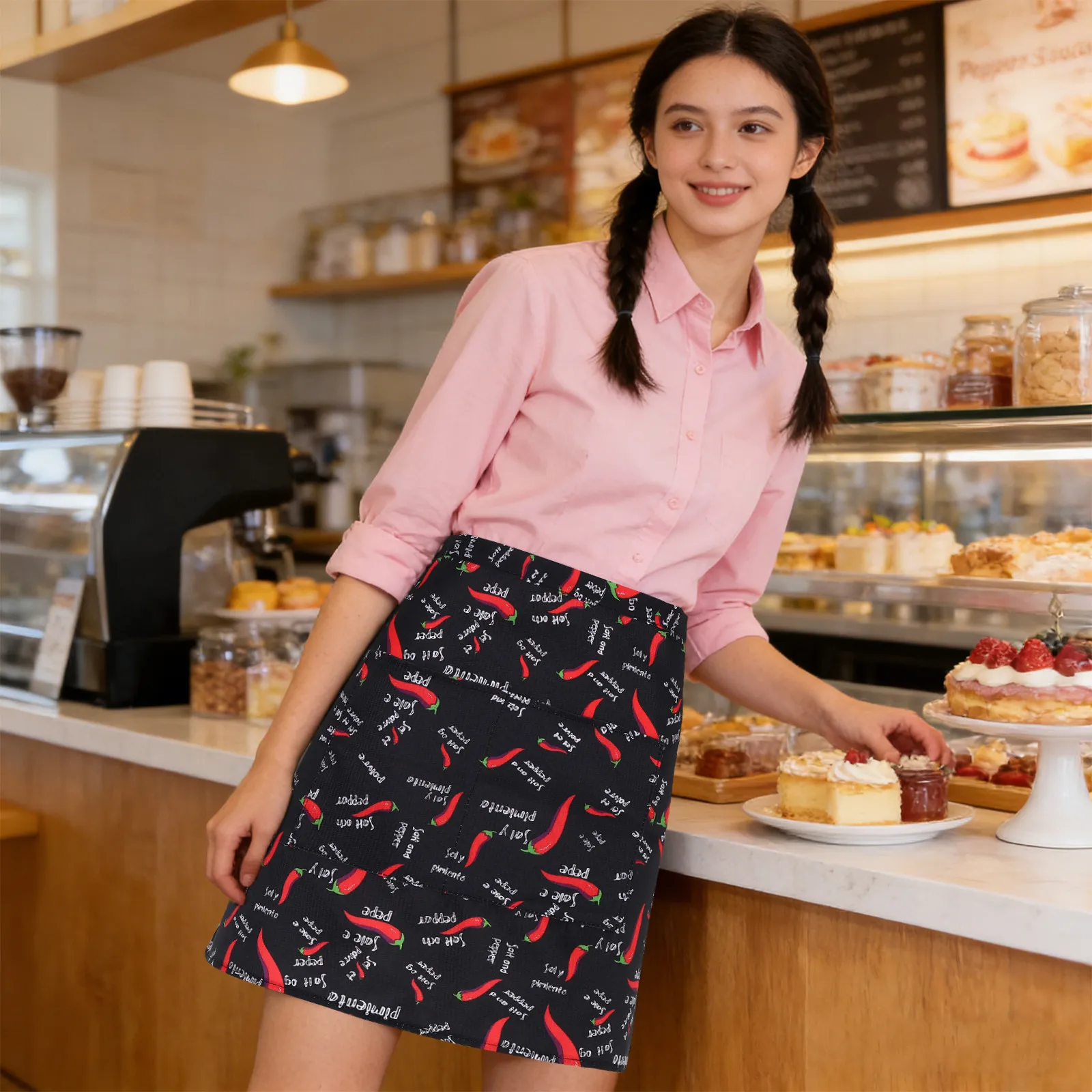 2 шт. фартука для официантки с карманами - стильный полосатый фартук для персонала 60x43 см для кухни, сервировки, выпечки, приготовления пищи, ресторана, бара
2 шт. фартука для официантки с карманами - стильный полосатый фартук для персонала 60x43 см для кухни, сервировки, выпечки, приготовления пищи, ресторана, бара