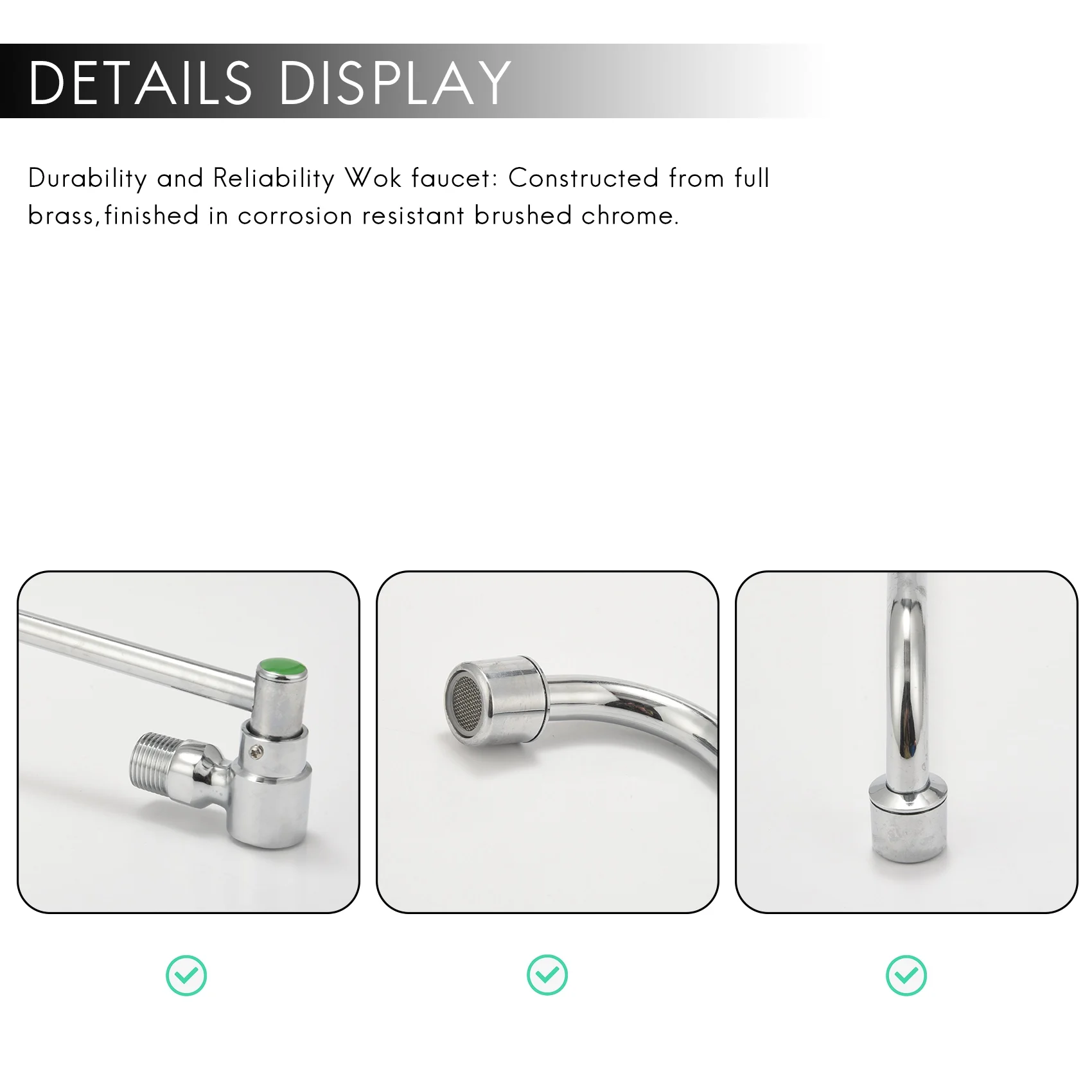 A72P Pot Filler Kitchen Sink Faucet Wok Faucet Wall Mounted Pot Filler Faucet (300Mm)
A72P Pot Filler Kitchen Sink Faucet Wok Faucet Wall Mounted Pot Filler Faucet (300Mm)