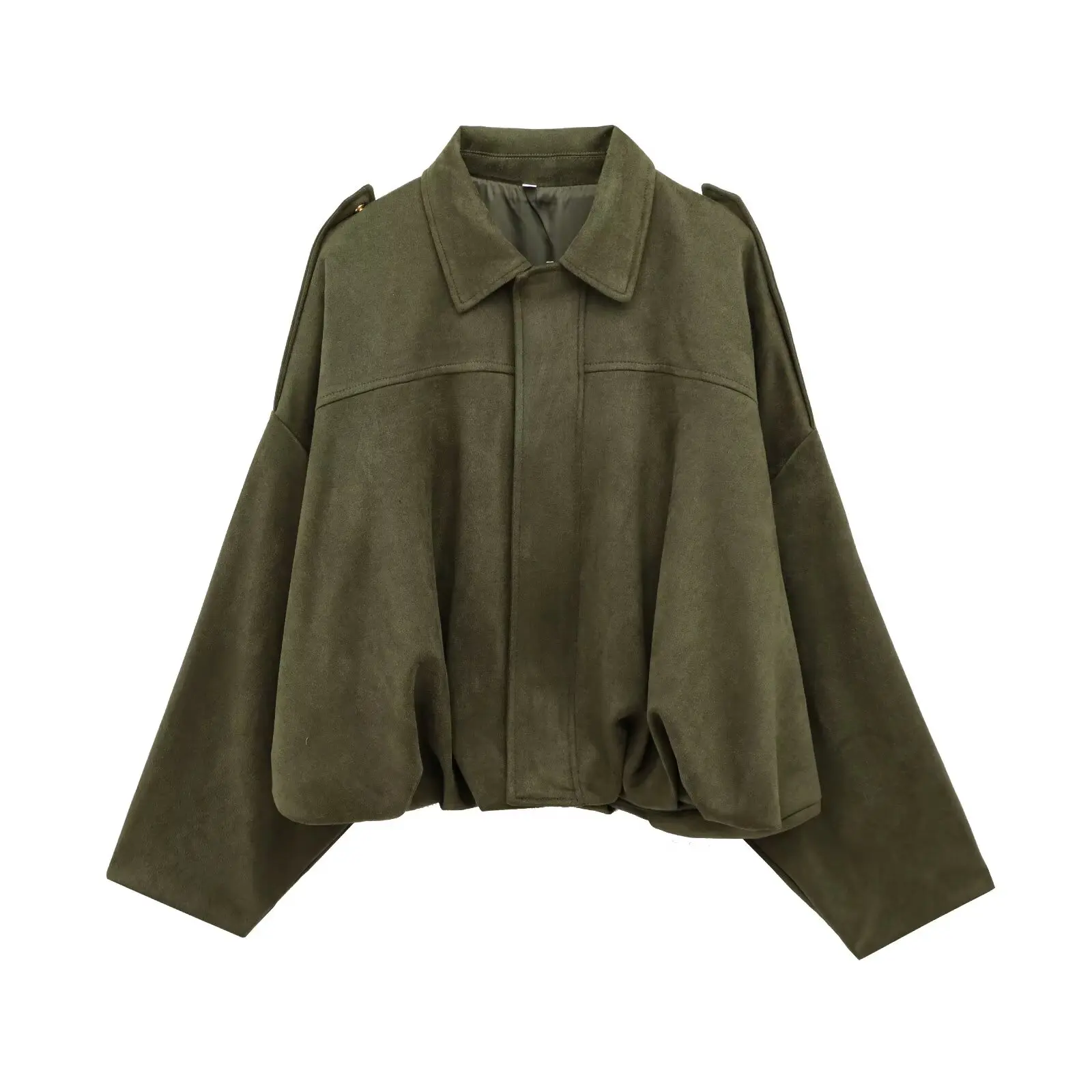 PB&ZA Women's Collared Shoulder - epaulette Loose - fitting Cropped Jacket for Summer for a Trendy and Cool Appearance
PB&ZA Women's Collared Shoulder - epaulette Loose - fitting Cropped Jacket for Summer for a Trendy and Cool Appearance