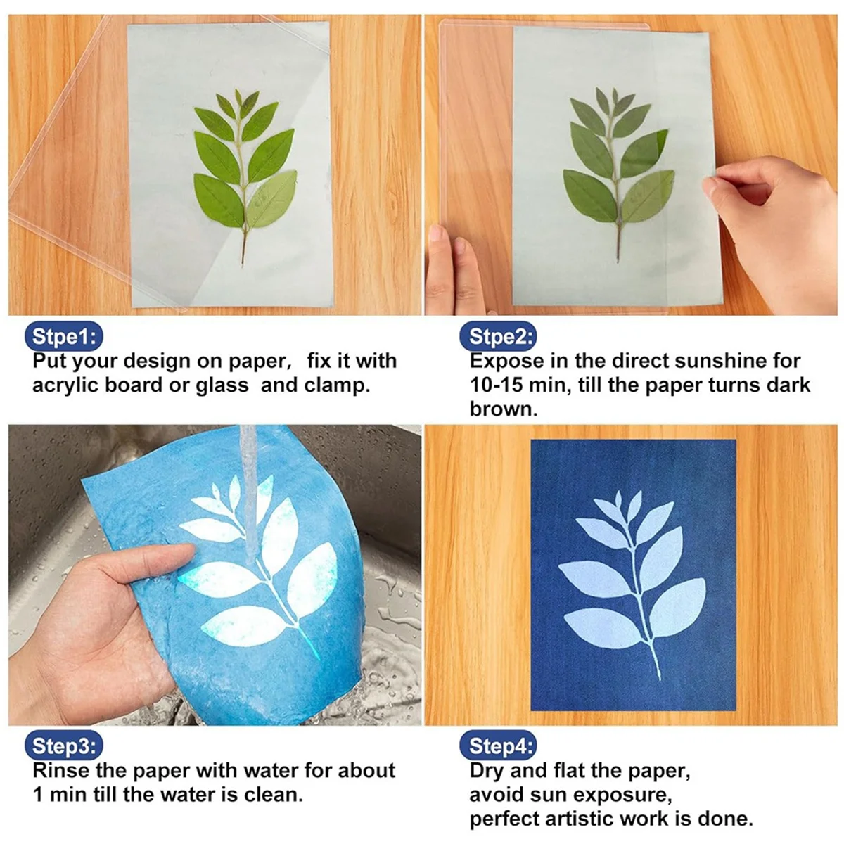 Y03A Набор паперу для печати на солнечных батареях, 100-листовая цианотипная бумага с 4-листовой акриловой панелью, А5 Sun Art Paper, Художественная бумага для печати на солнечной энергии
Y03A Набор паперу для печати на солнечных батареях, 100-листовая цианотипная бумага с 4-листовой акриловой панелью, А5 Sun Art Paper, Художественная бумага для печати на солнечной энергии