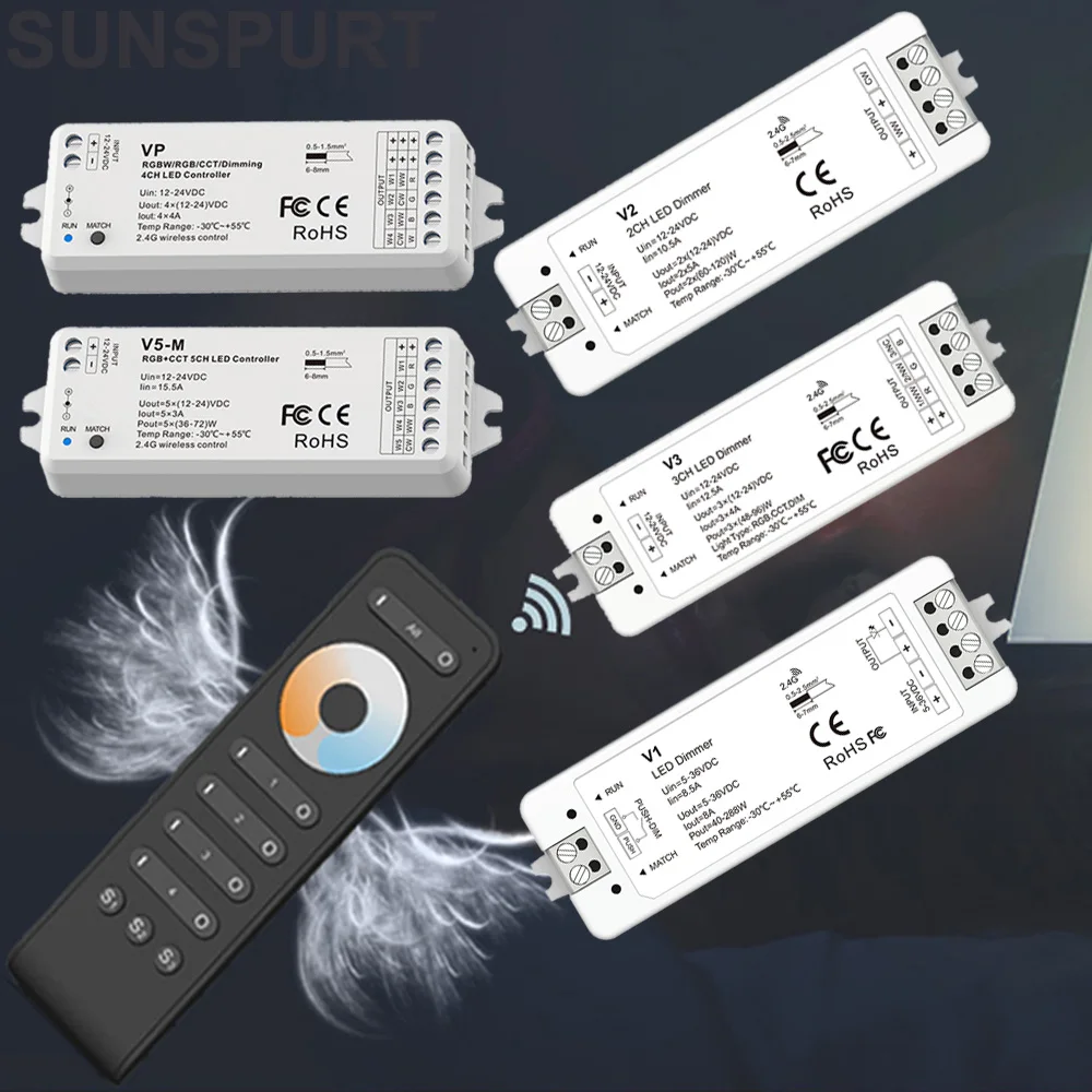 1-10 шт. V1 V2 V3 VP V5-M Skydance DC12-24V 1-5CH RGBW RGB + CCT DIM-контроллер 2,4G для светодиодных лент, одноцветный светодиодный диммер CCT
1-10 шт. V1 V2 V3 VP V5-M Skydance DC12-24V 1-5CH RGBW RGB + CCT DIM-контроллер 2,4G для светодиодных лент, одноцветный светодиодный диммер CCT