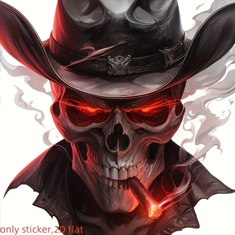 Car decals, 4-in-1 smoking skull denim high transparent film double-sided printing white color stickers, scratch-resistant
Car decals, 4-in-1 smoking skull denim high transparent film double-sided printing white color stickers, scratch-resistant