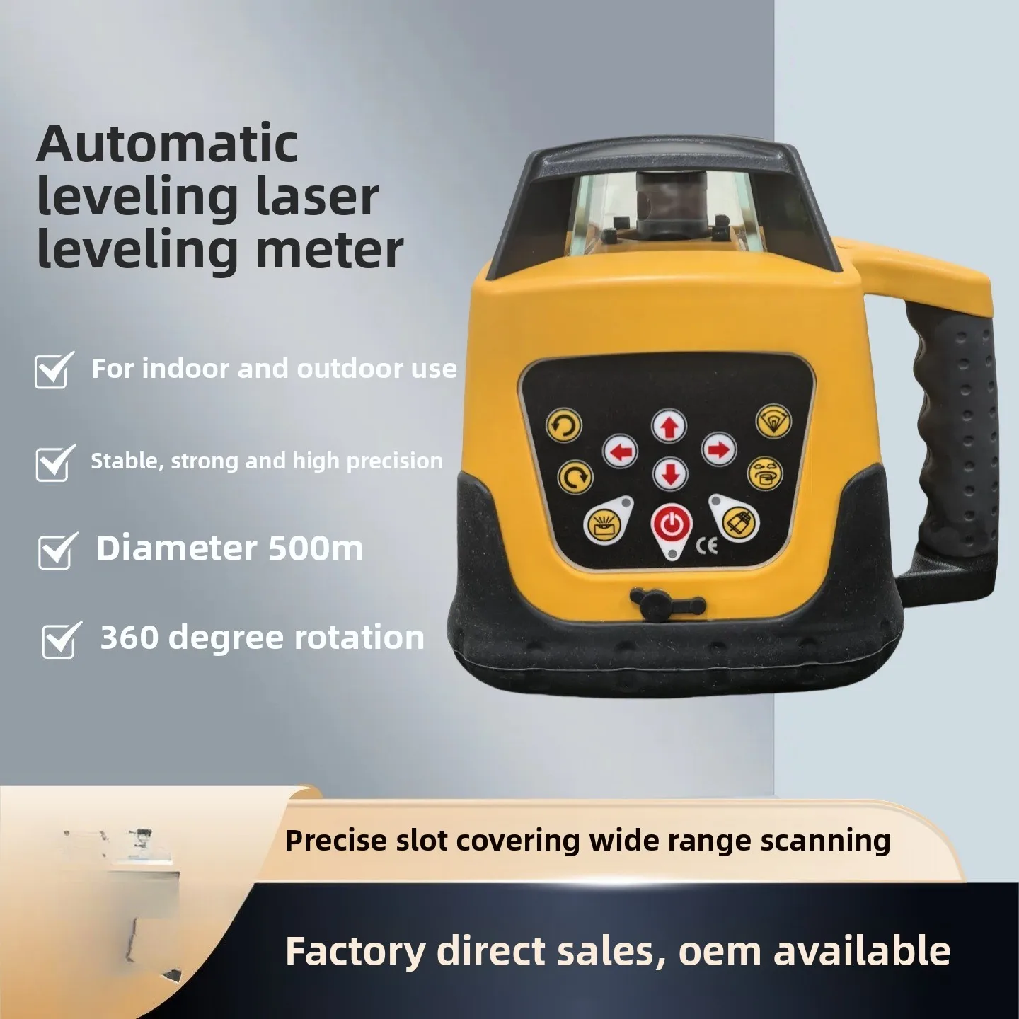 Red and green light automatic electronic safety l sweeping instrument laser infrared 360 degrees rotation diameter 500 meters
Red and green light automatic electronic safety l sweeping instrument laser infrared 360 degrees rotation diameter 500 meters