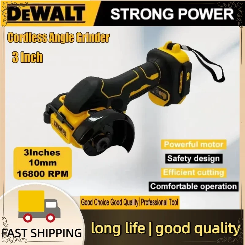 Аккумуляторная угловая шлифовальная машина DeWALT 20В, 3 дюйма, мини, для полировки и резки, электроинструмент
Аккумуляторная угловая шлифовальная машина DeWALT 20В, 3 дюйма, мини, для полировки и резки, электроинструмент