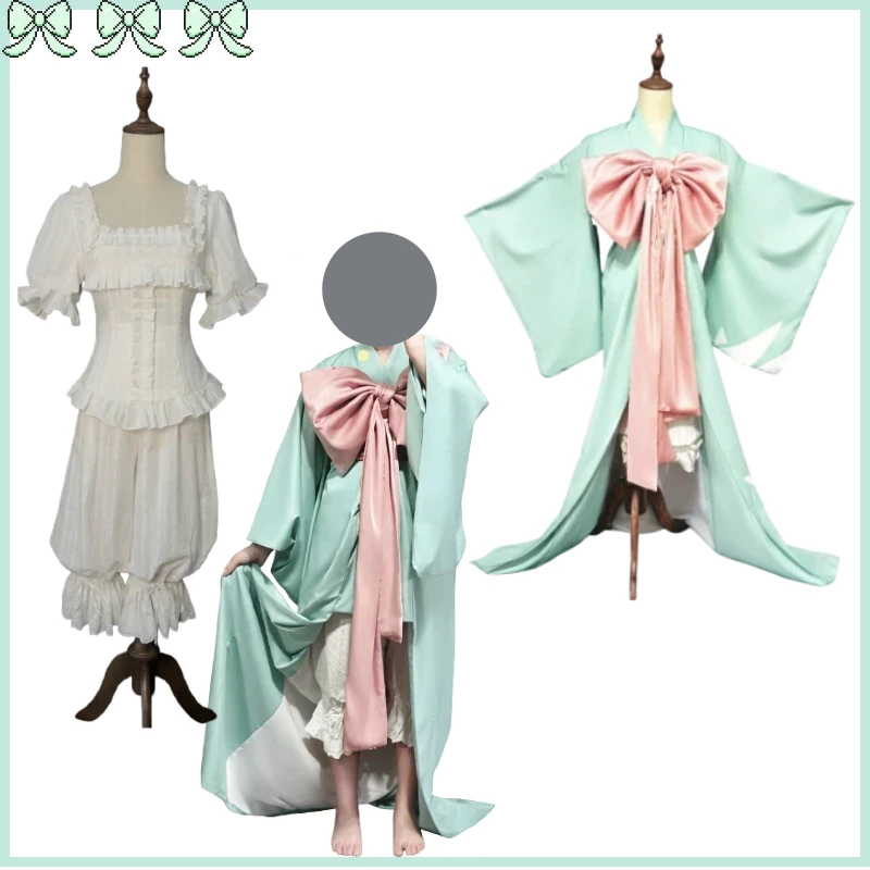 Victorique De Blois Kimono Robe with Big Bow Belt Women Anime Cosplay Costume White Court-style Pajamas Home Wear Halloween
Victorique De Blois Kimono Robe with Big Bow Belt Women Anime Cosplay Costume White Court-style Pajamas Home Wear Halloween