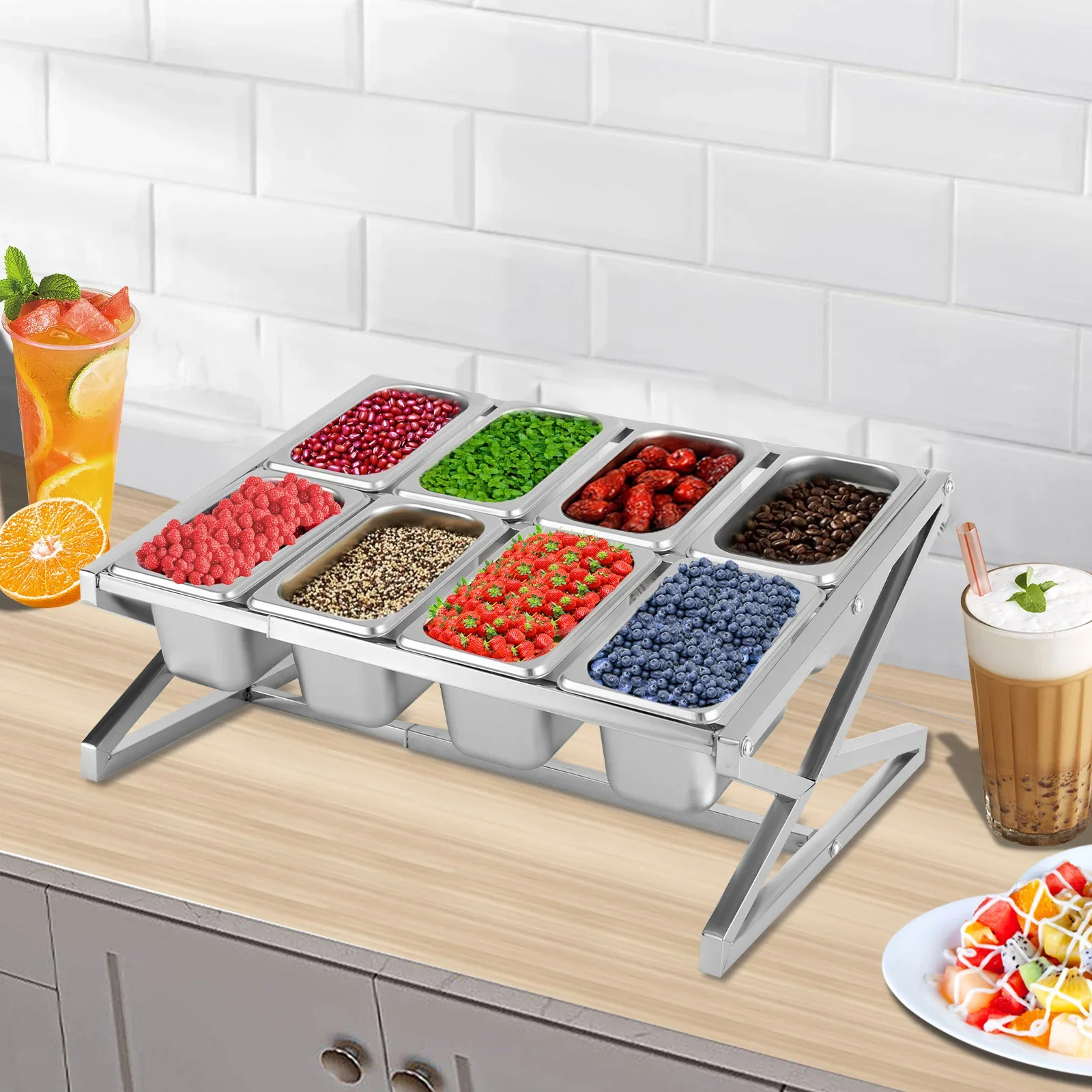 Кухонная полка для специй на 8 кастрюль, треугольная конструкция, стеллаж для хранения специй, установленная полка-органайзер, набор полков для специй 1/2 кастрюли
Кухонная полка для специй на 8 кастрюль, треугольная конструкция, стеллаж для хранения специй, установленная полка-органайзер, набор полков для специй 1/2 кастрюли