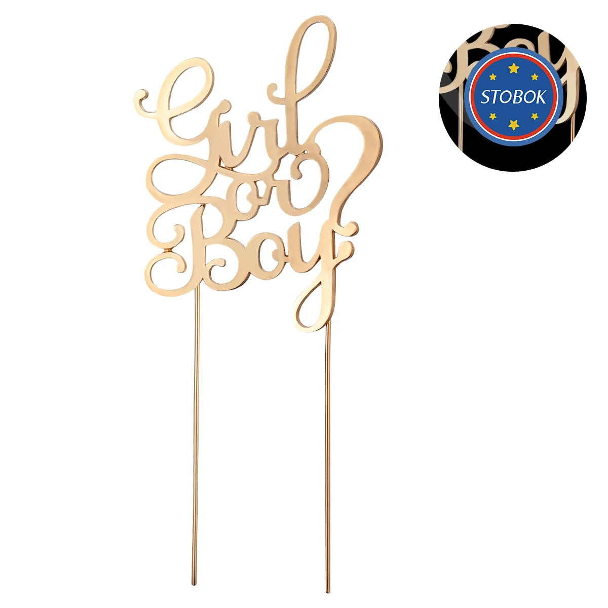 Cake Topper Alloy Birthday Party Decorations Cake Insert Gender Reveal Boy Girl Sign Baby Celebrations
Cake Topper Alloy Birthday Party Decorations Cake Insert Gender Reveal Boy Girl Sign Baby Celebrations