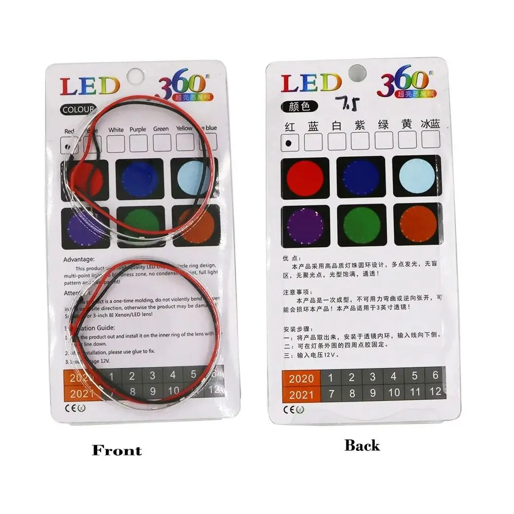 2Pcs/Set 360 Degree Car Motorcycle Headlights Modified Super Bright Demon Devil Eyes Light 12V Colorful Halo Rings
2Pcs/Set 360 Degree Car Motorcycle Headlights Modified Super Bright Demon Devil Eyes Light 12V Colorful Halo Rings