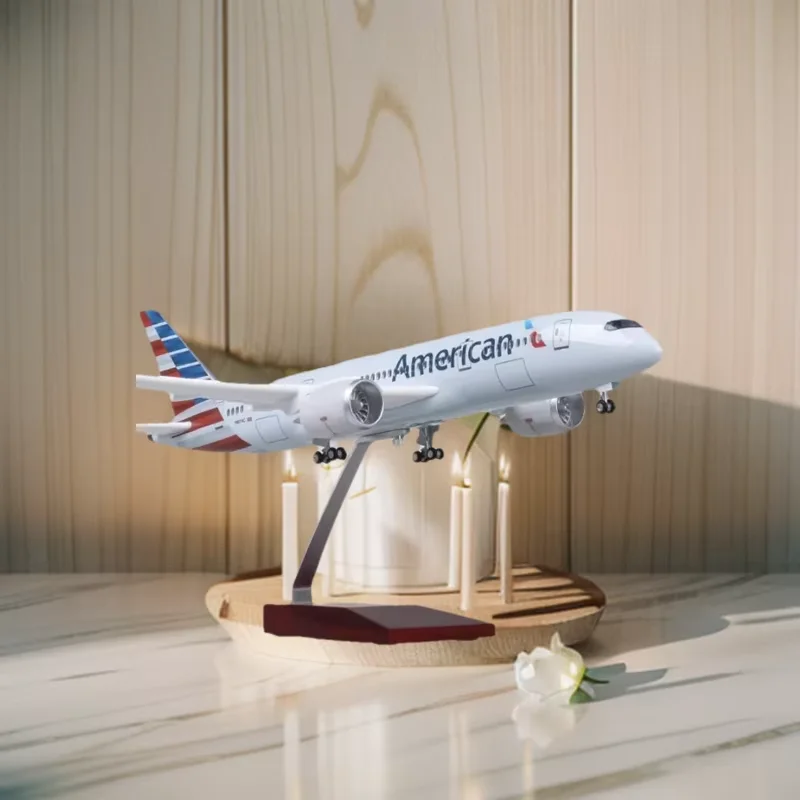 For 1:130 47cm Airplane Boeing 787 B787 Dreamliner Aircraft American Airlines Model W Light and Wheel Diecast Resin Toy Planes
For 1:130 47cm Airplane Boeing 787 B787 Dreamliner Aircraft American Airlines Model W Light and Wheel Diecast Resin Toy Planes