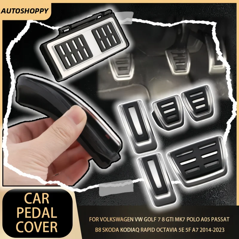 Autoshoppy Car Pedals Foot Fuel Brake Clutch Cover for Volkswagen VW Passat B8 Golf 7 Tiguan 2017 - 2022 for Seat Leon 5F MK3
Autoshoppy Car Pedals Foot Fuel Brake Clutch Cover for Volkswagen VW Passat B8 Golf 7 Tiguan 2017 - 2022 for Seat Leon 5F MK3