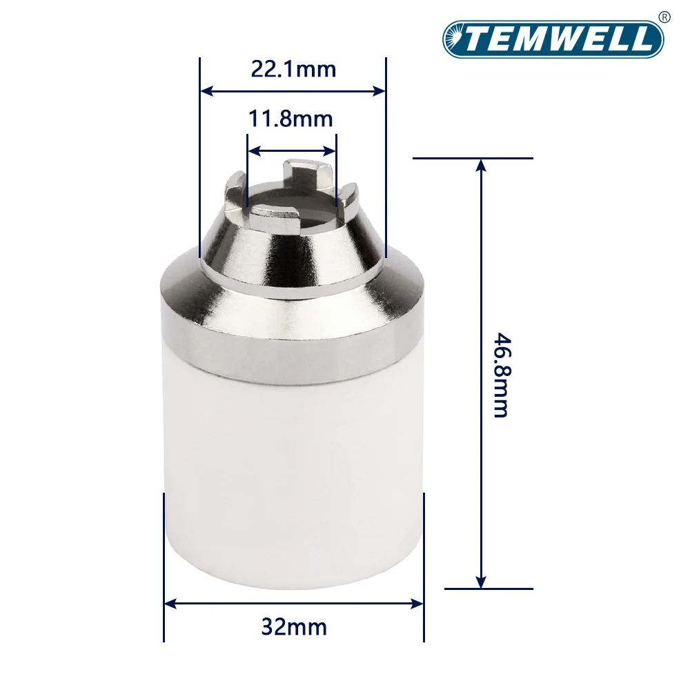 P80 Plasma cutting tip Ceramic protective sleeve Gun head protective cover Contact cutting protective cap accessories
P80 Plasma cutting tip Ceramic protective sleeve Gun head protective cover Contact cutting protective cap accessories