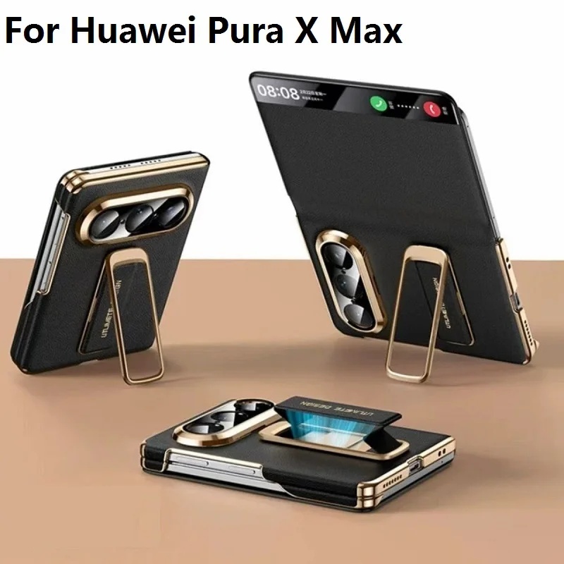 Genuine Leather For Huawei Pura X Max Case Smart Windows Flip Book Rotate Wristband Kickstand Protective Cover
Genuine Leather For Huawei Pura X Max Case Smart Windows Flip Book Rotate Wristband Kickstand Protective Cover
