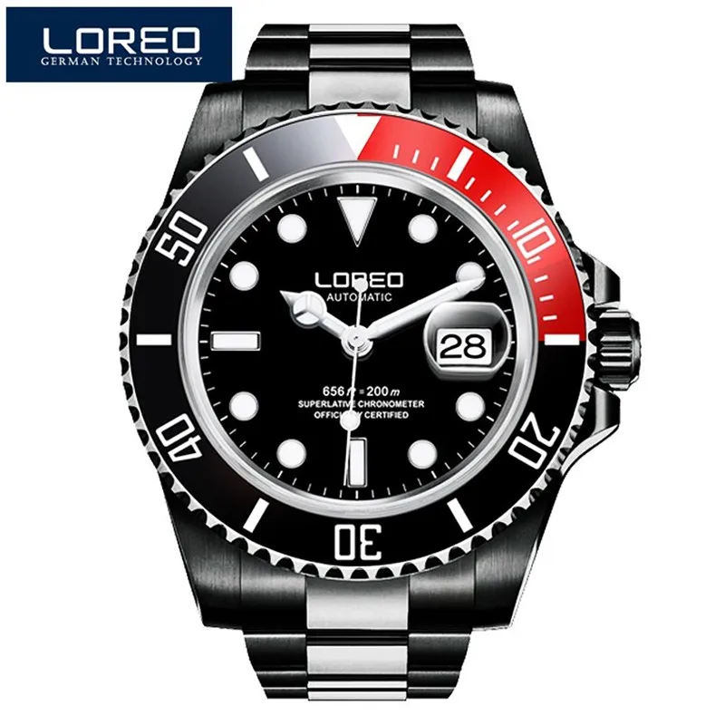 LOREO Brand Diving 200m Sports Mechanical Watch Men Luxury Sapphire Glass Seagull 1612 Movement Automatic Watches Mens Reloj
LOREO Brand Diving 200m Sports Mechanical Watch Men Luxury Sapphire Glass Seagull 1612 Movement Automatic Watches Mens Reloj