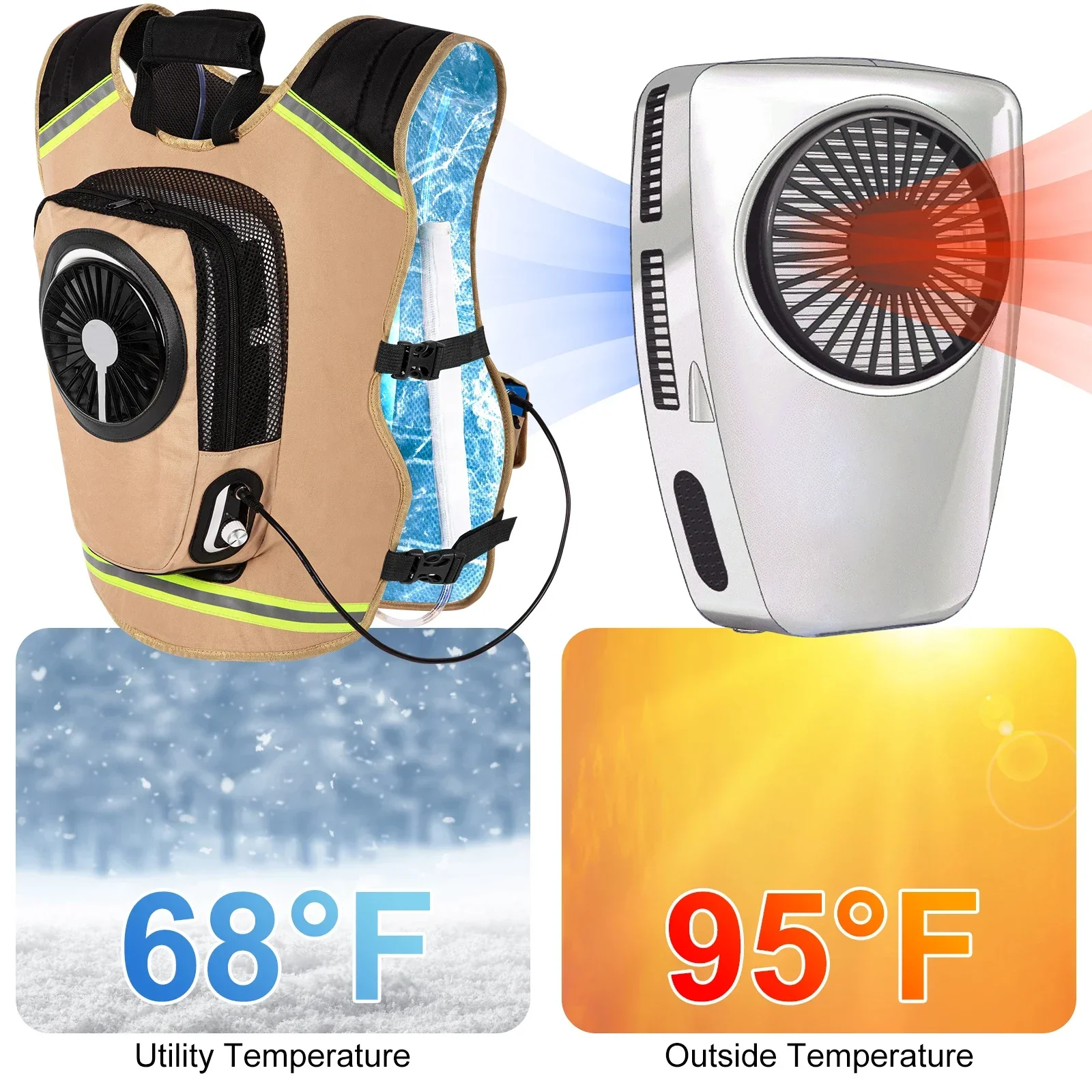 Air Conditioner Cooling Vest With Dc Micro Compressor And Vortex Tube Infinite Regulation For Hot Weather Work And Outdoor Use
Air Conditioner Cooling Vest With Dc Micro Compressor And Vortex Tube Infinite Regulation For Hot Weather Work And Outdoor Use