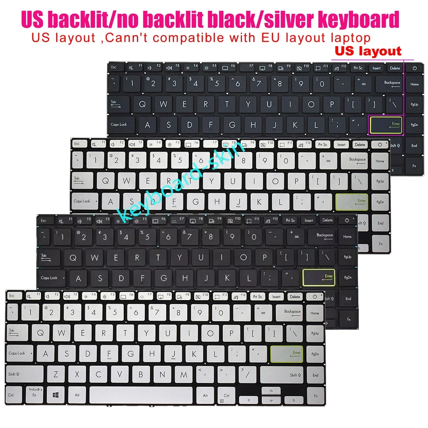 Новая американская клавиатура с подсветкой/без подсветки для Asus Vivobook S14 S433 S433E S433F S433J, X421 X421E X421F X421J, M433 M433I, E410 E410M
Новая американская клавиатура с подсветкой/без подсветки для Asus Vivobook S14 S433 S433E S433F S433J, X421 X421E X421F X421J, M433 M433I, E410 E410M
