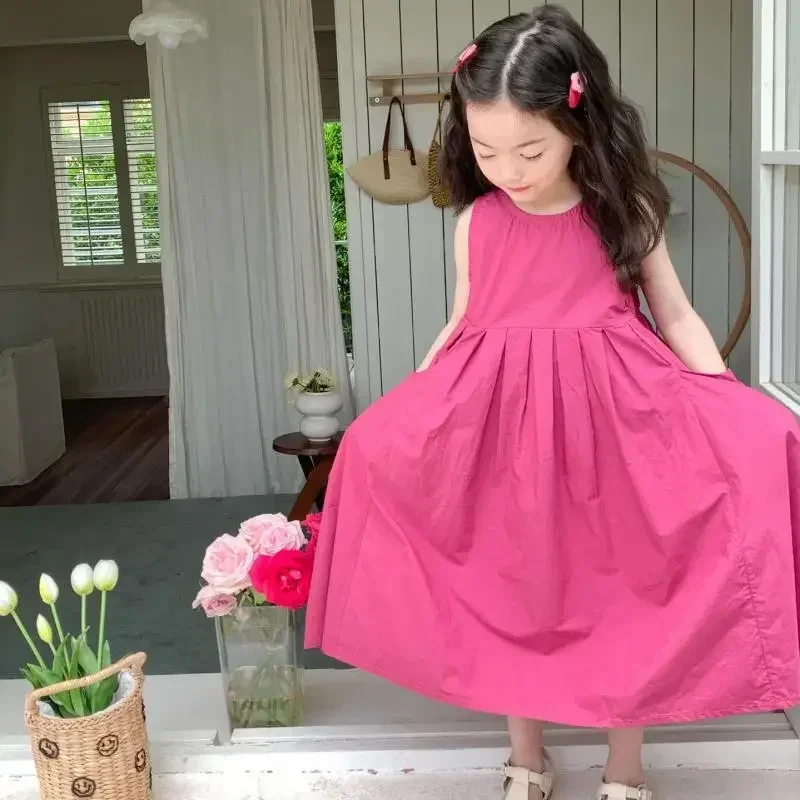 2-13y Girls Dress Summer Children Dresses Kids A-Line Sleeveless Clothes Baby Ankle-Length Cotton Princess Party Clothing Y4
2-13y Girls Dress Summer Children Dresses Kids A-Line Sleeveless Clothes Baby Ankle-Length Cotton Princess Party Clothing Y4