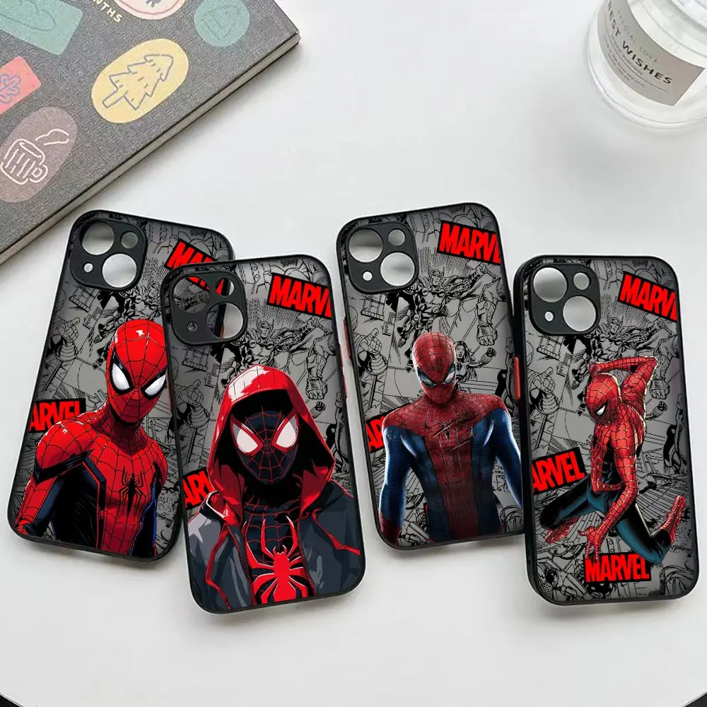 Marvel SpiderMan TheAvengers Case For iPhone 17Air 17 16e 16 ProMax 14 15 17 Plus 13 12 11 Pro Max Coque Translucent Phone Cover
Marvel SpiderMan TheAvengers Case For iPhone 17Air 17 16e 16 ProMax 14 15 17 Plus 13 12 11 Pro Max Coque Translucent Phone Cover