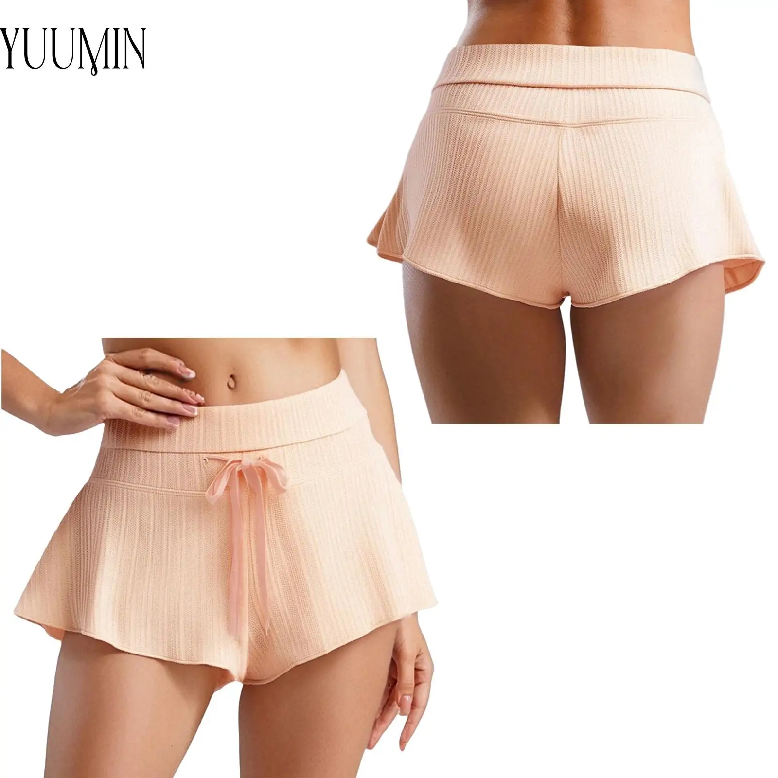 Новые стильные женские балетные шорты для классических танцев, костюмы для выступлений, шнуровки с высокой талией, струящиеся шорты с рюшами по подолу, брючные юбки 
Новые стильные женские балетные шорты для классических танцев, костюмы для выступлений, шнуровки с высокой талией, струящиеся шорты с рюшами по подолу, брючные юбки