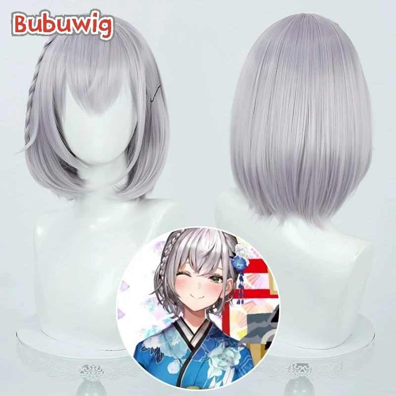 Bubuwig Synthetic Hair Shirogane Noel Cosplay Wigs Virtual YouTuber Shirogane Noel 35cm Short Silver Gray Cos Wig Heat Resistant
Bubuwig Synthetic Hair Shirogane Noel Cosplay Wigs Virtual YouTuber Shirogane Noel 35cm Short Silver Gray Cos Wig Heat Resistant
