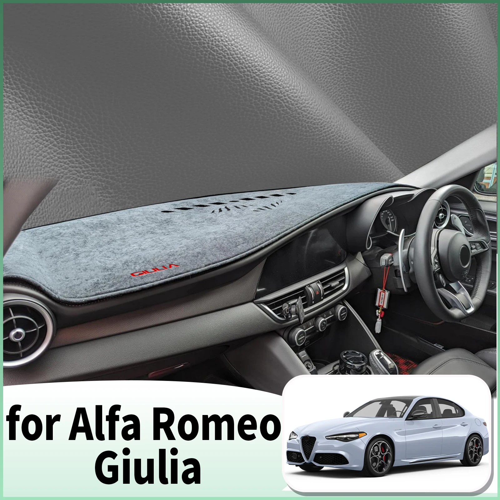 fit for Alfa Romeo Giulia 952 2017 2018 2019-2022 Dashmat Car Accessories Dashboard Cover Pad DashMat Sunshade Protective Carpet
fit for Alfa Romeo Giulia 952 2017 2018 2019-2022 Dashmat Car Accessories Dashboard Cover Pad DashMat Sunshade Protective Carpet