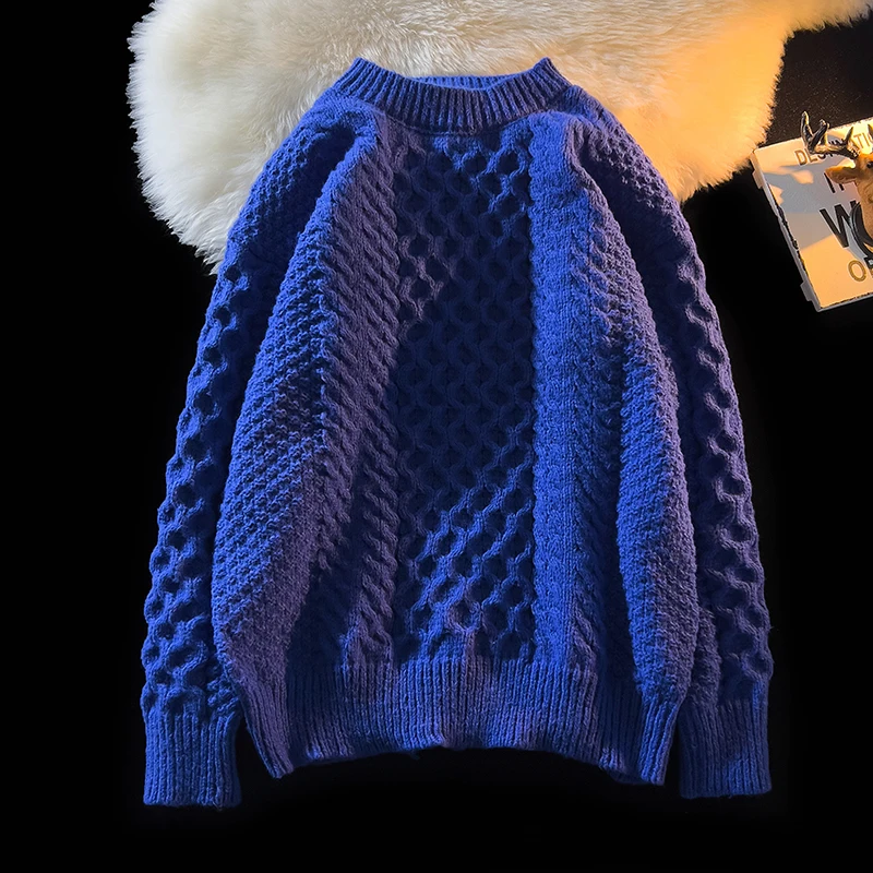 Men 2024 Autumn Winter New O-neck Sweater Tops Male Solid Color Loose Pullover Tops Mens Long Sleeve Knitted Jumpers S255
Men 2024 Autumn Winter New O-neck Sweater Tops Male Solid Color Loose Pullover Tops Mens Long Sleeve Knitted Jumpers S255