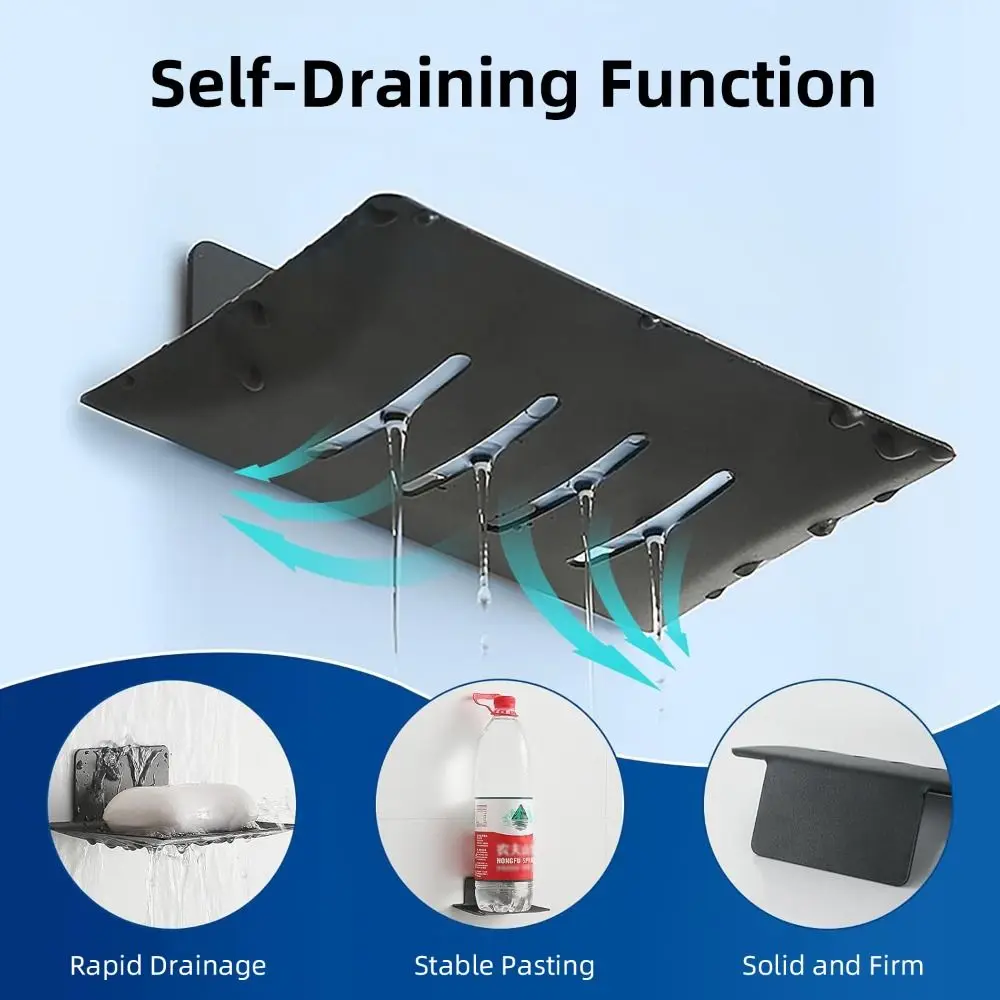 Space Aluminum Soap Dish Holder Single Layer Non-punched Heavy Duty Soap Tray Easy To Install Wall Mounted Shower Soap Saver
Space Aluminum Soap Dish Holder Single Layer Non-punched Heavy Duty Soap Tray Easy To Install Wall Mounted Shower Soap Saver