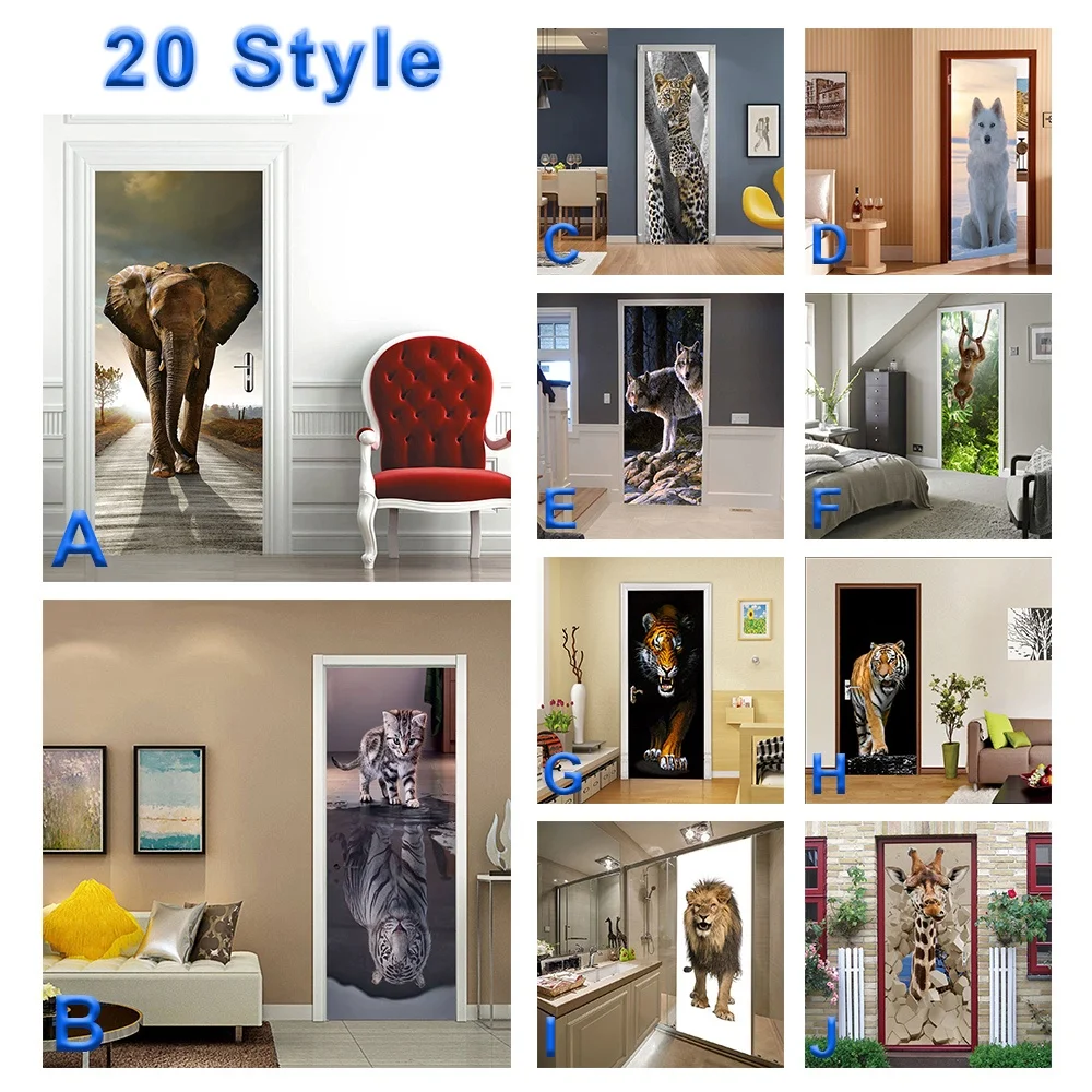 20 Style Posters And Prints Living Room Mural 3d Wallpaper Waterproof Animal Wall Decor Painting Door Stickers Home Decor
20 Style Posters And Prints Living Room Mural 3d Wallpaper Waterproof Animal Wall Decor Painting Door Stickers Home Decor