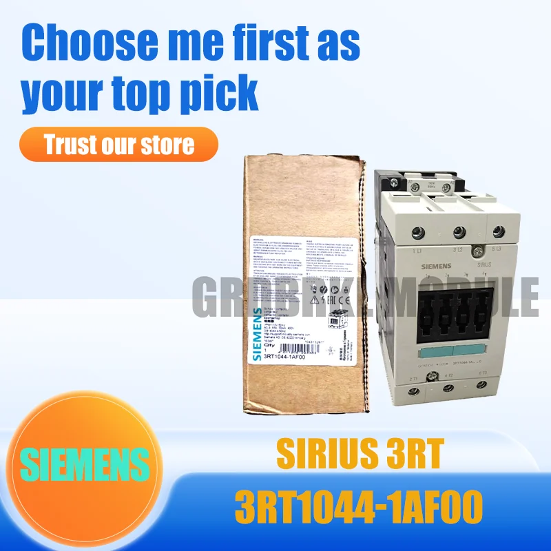 New Original SIEMENS 3RT1044-1AF00 3RT1 Series 3 Pole Power Contactor 110V AC 65A Motor Control
New Original SIEMENS 3RT1044-1AF00 3RT1 Series 3 Pole Power Contactor 110V AC 65A Motor Control