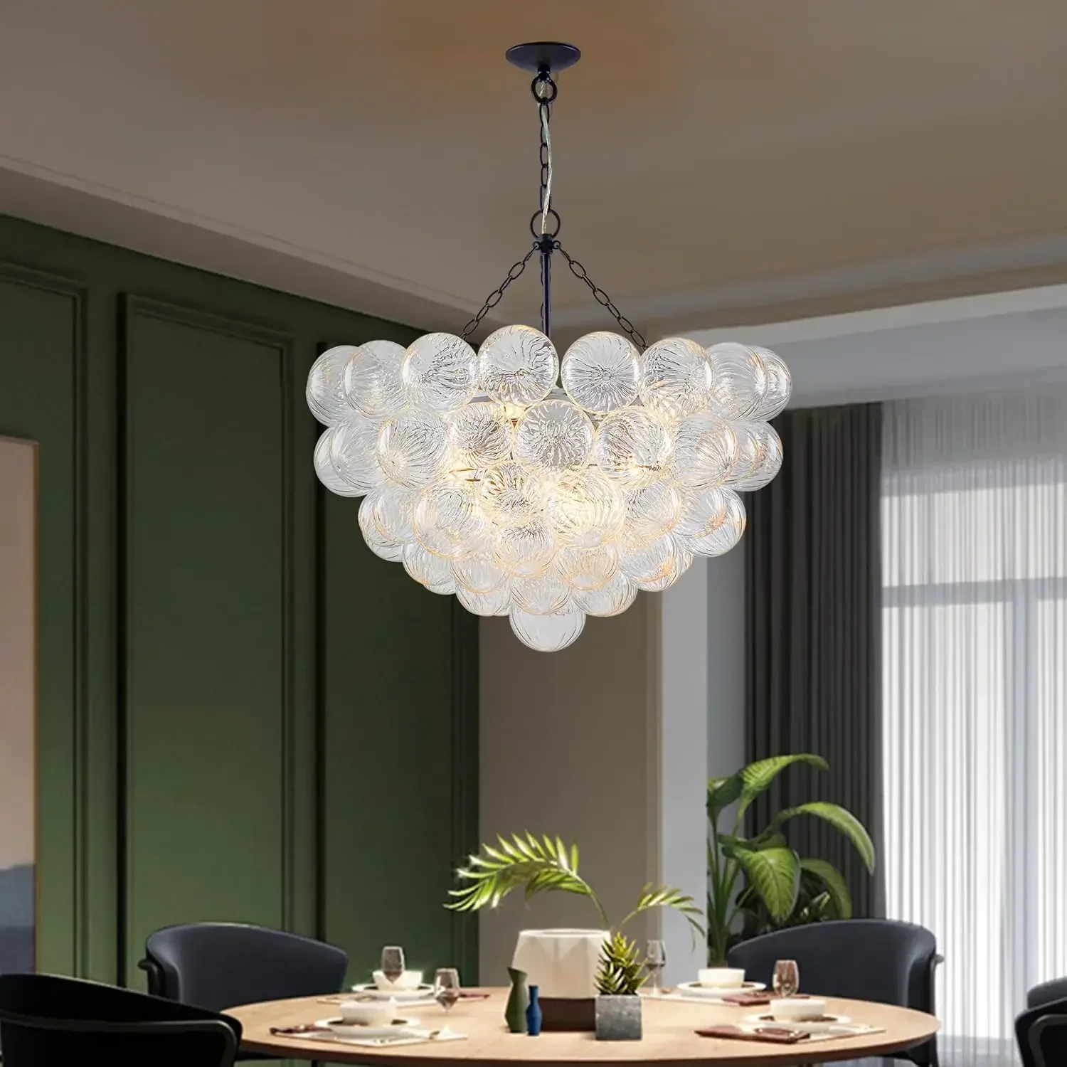Nordic Luxury Bubble Ball Chandelier Glass Lampshade Staircase Dining Room Chandelier Living Room Bedroom Lighting Fixtures 
Nordic Luxury Bubble Ball Chandelier Glass Lampshade Staircase Dining Room Chandelier Living Room Bedroom Lighting Fixtures